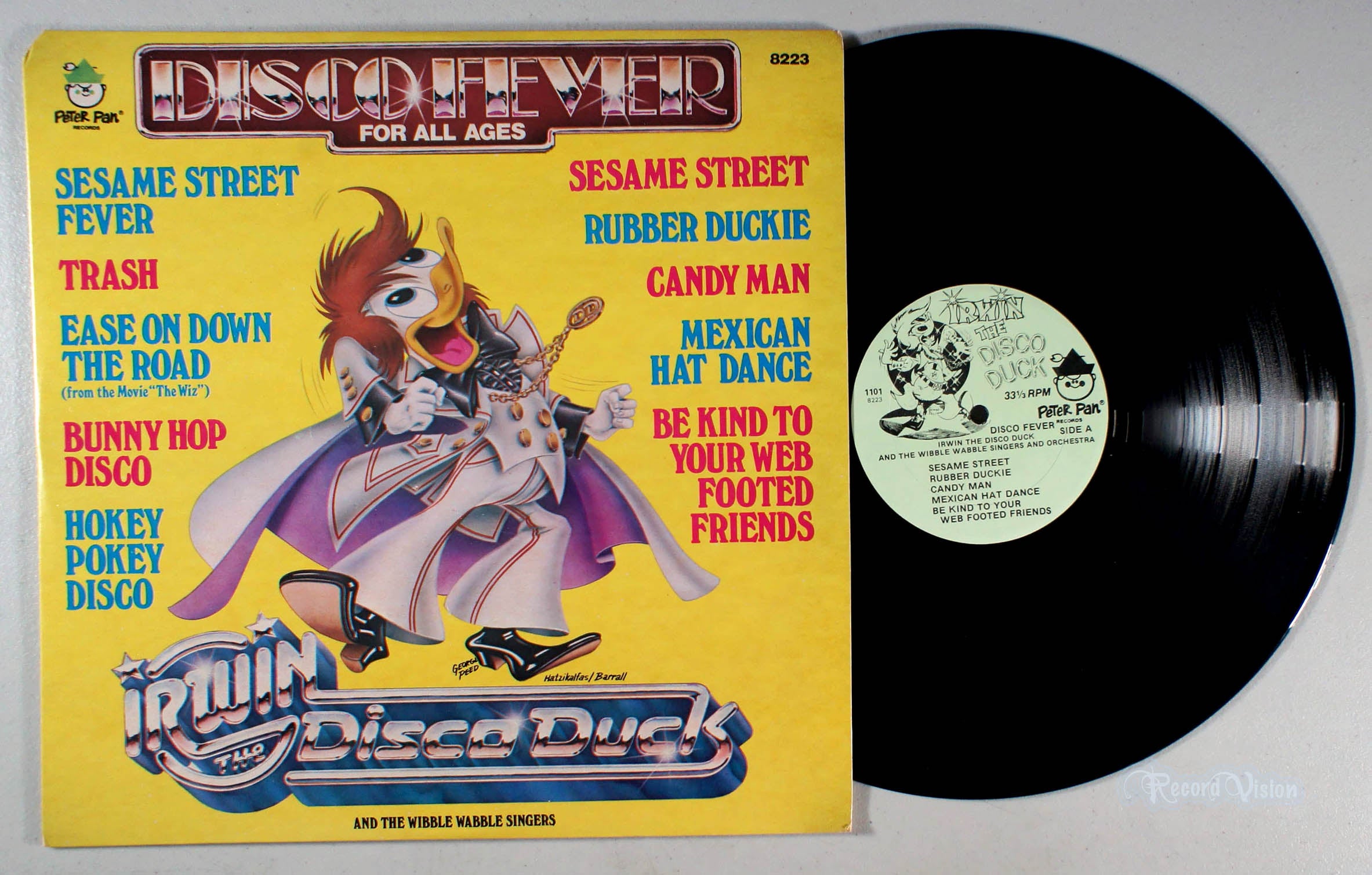 Disco Duck - Disco Fever For All Ages (front cover) Vinyl