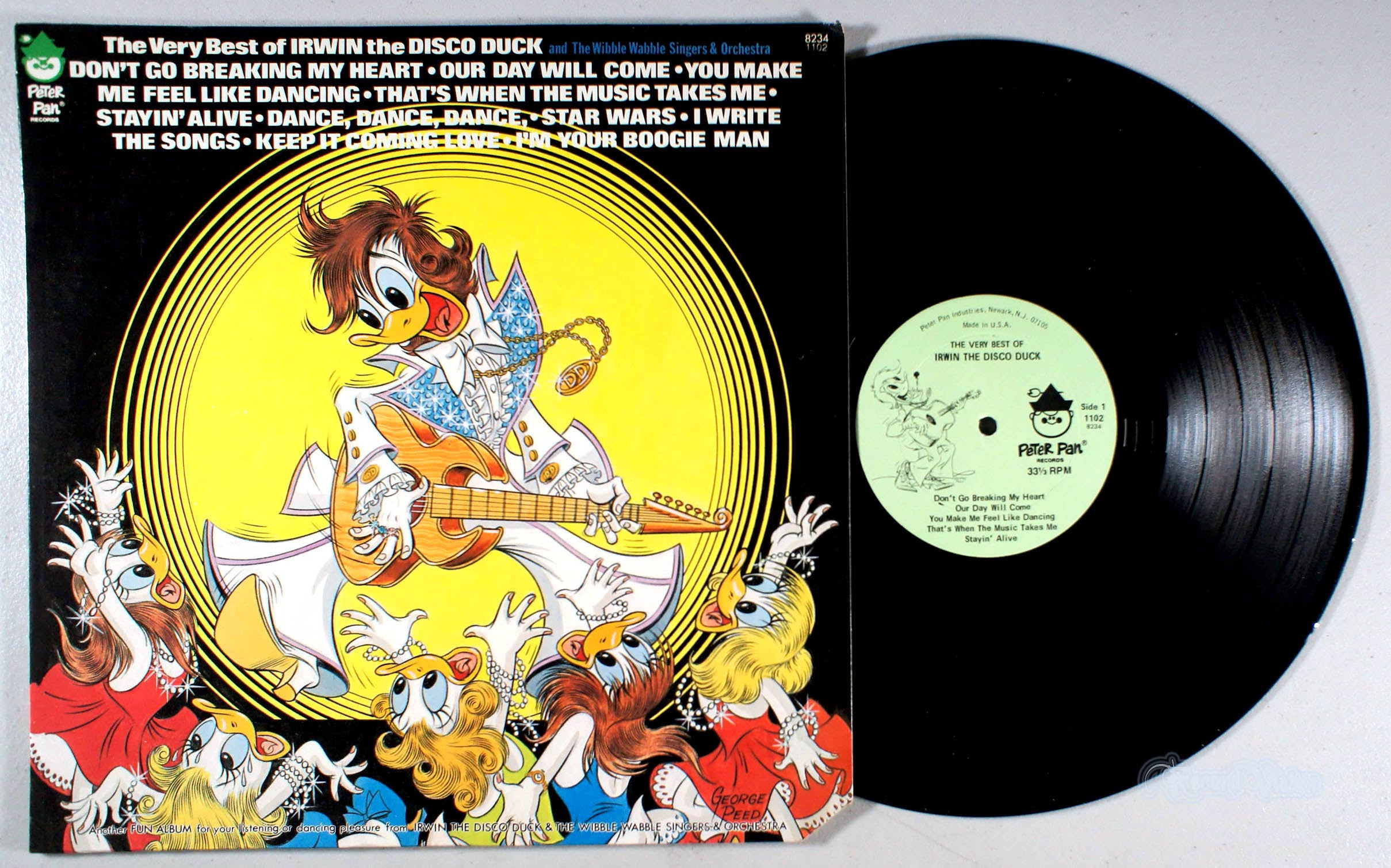 Disco Duck - The Very Best of Irwin (front cover) Vinyl