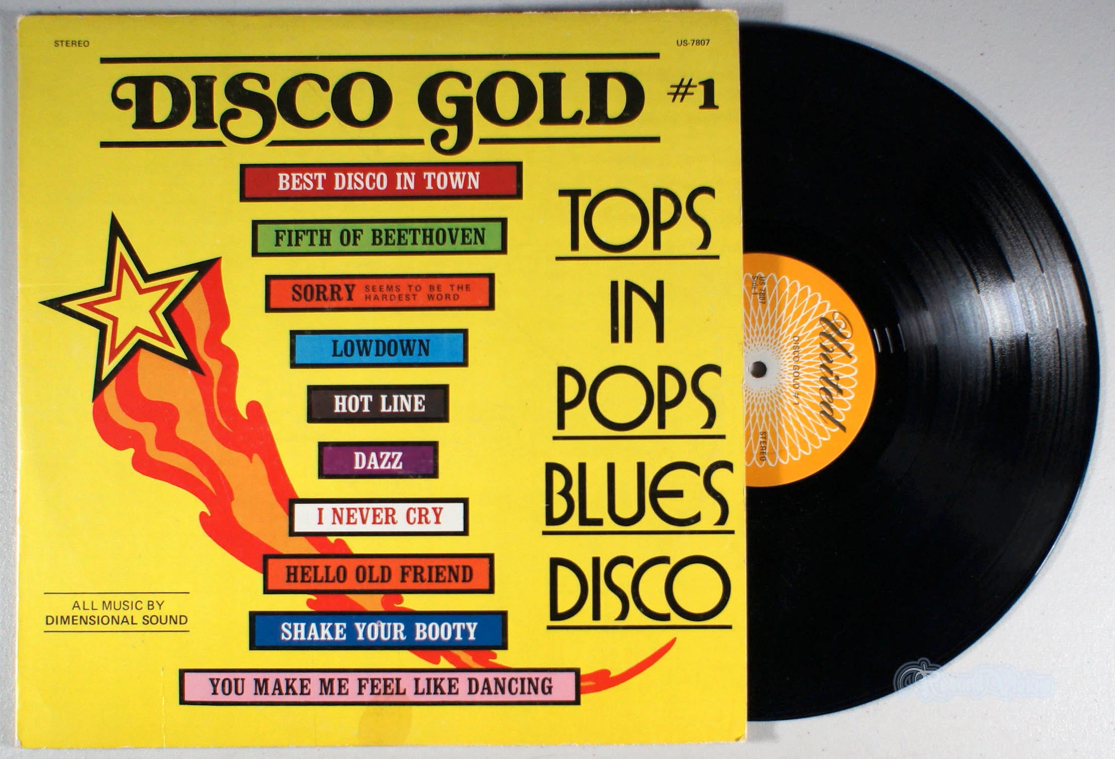 Disco Gold: Top in Pops, Blues, Disco (front cover) Vinyl