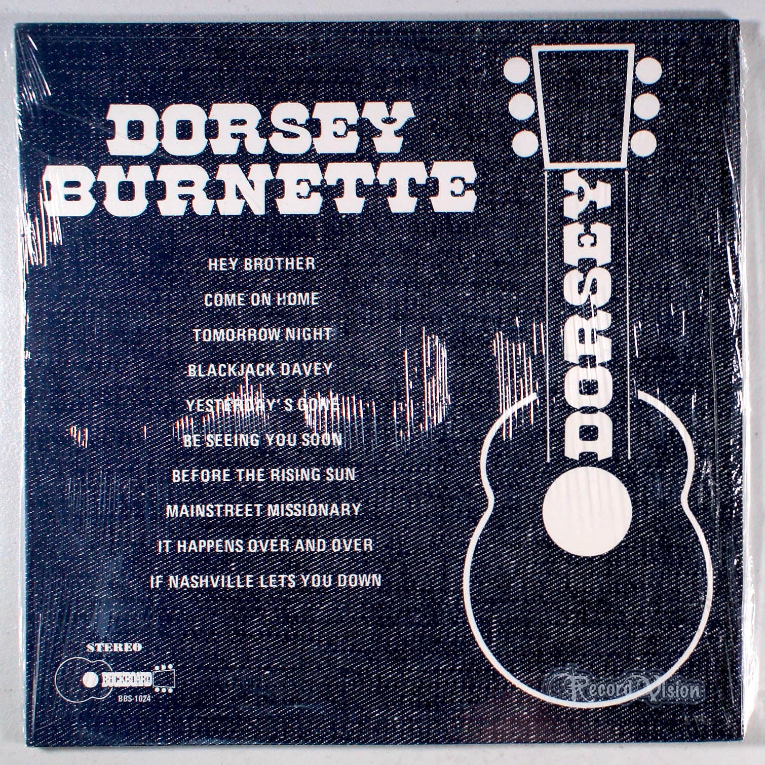 Dorsey Burnette - Dorsey (front cover) Vinyl