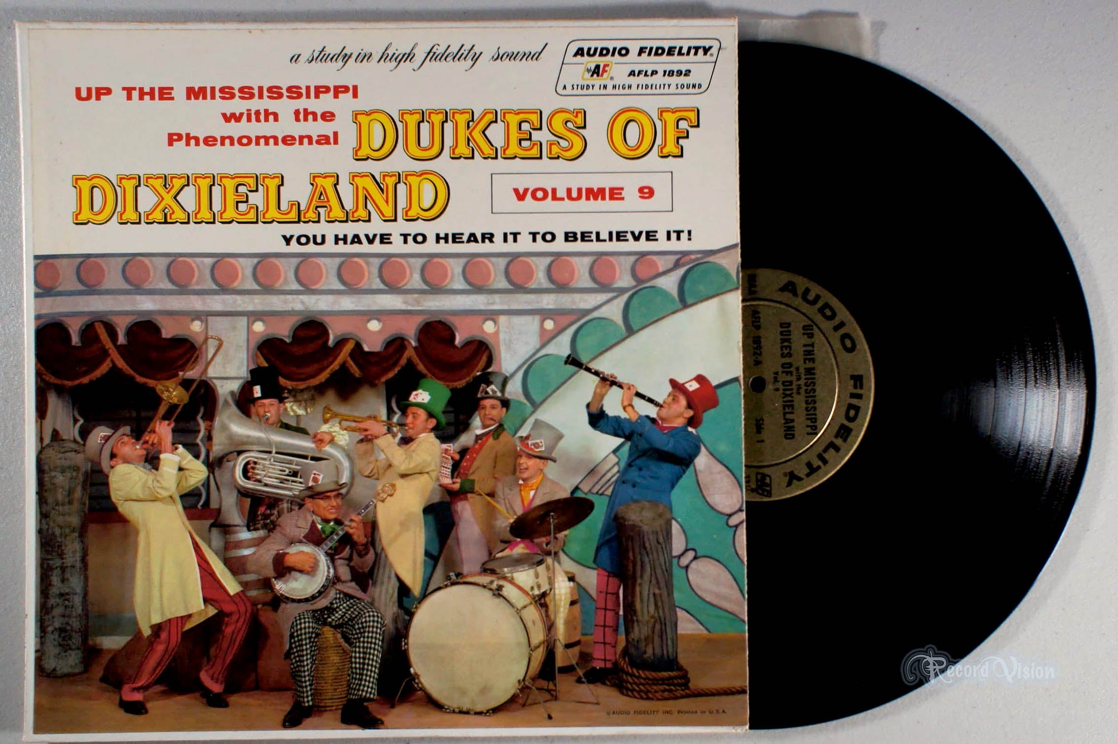 Dukes of Dixieland - Up the Mississippi, Volume 9 (front cover) Vinyl