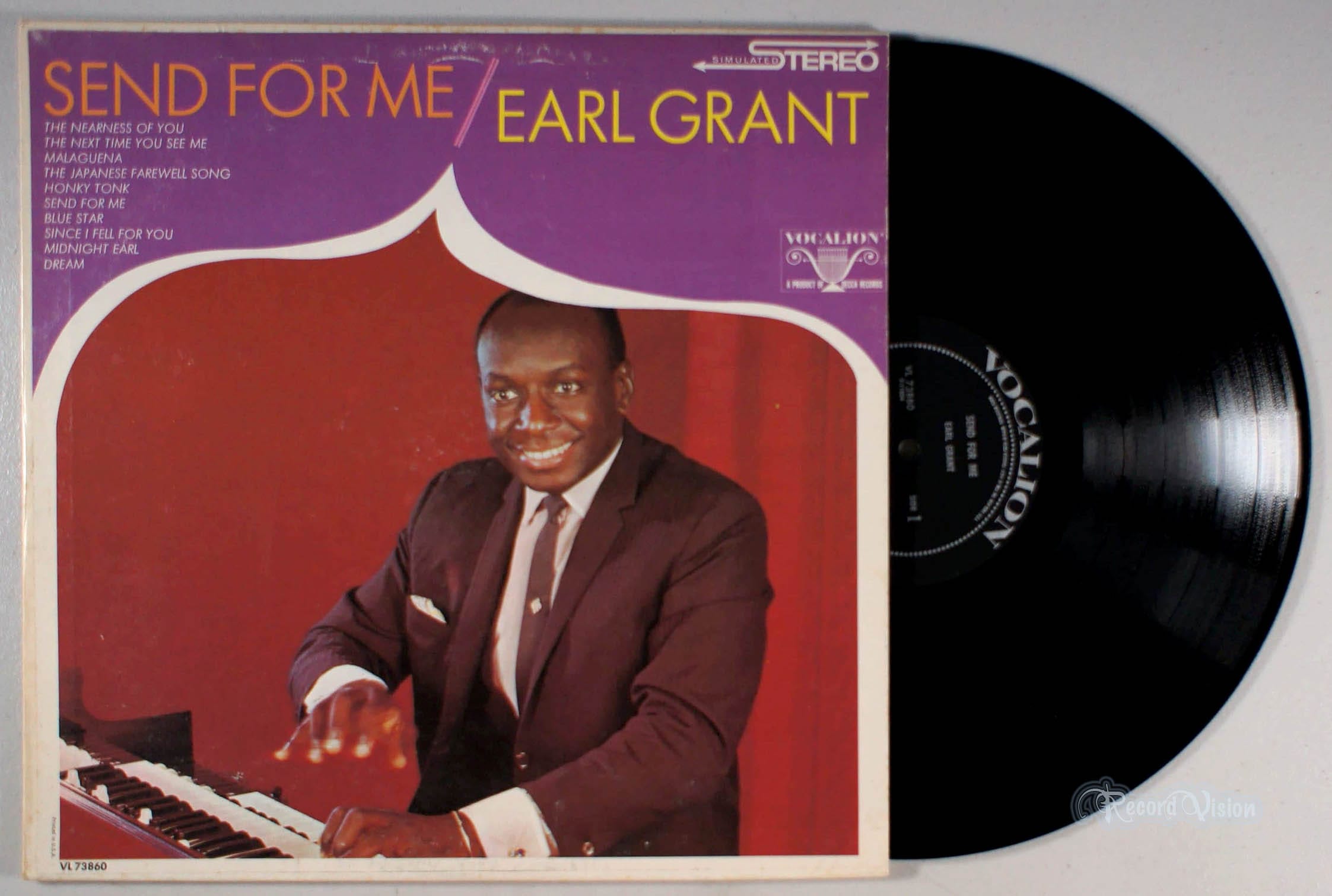 Earl Grant - Send For Me (front cover) Vinyl