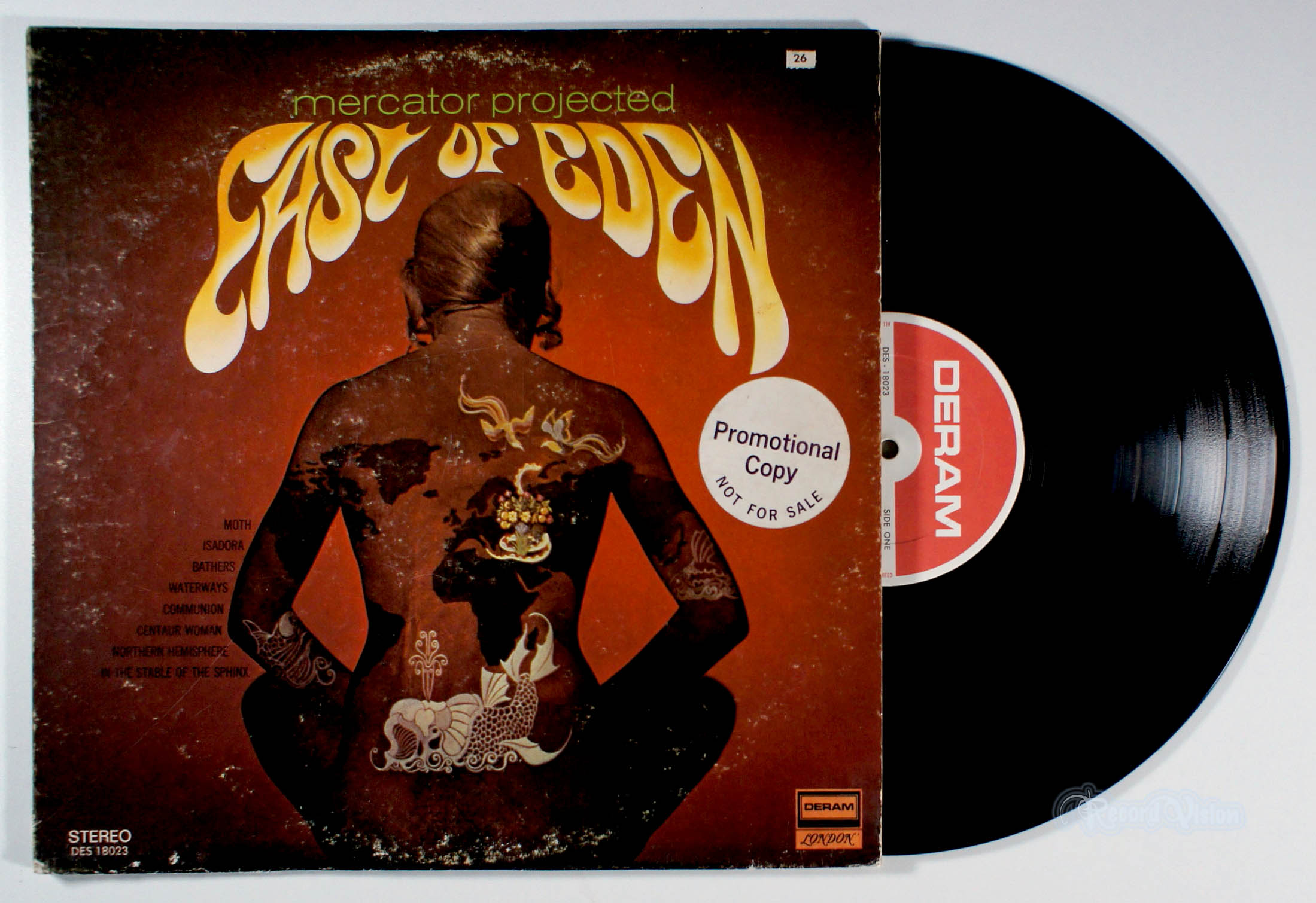 East of Eden - Mercator Projected (front cover) Vinyl