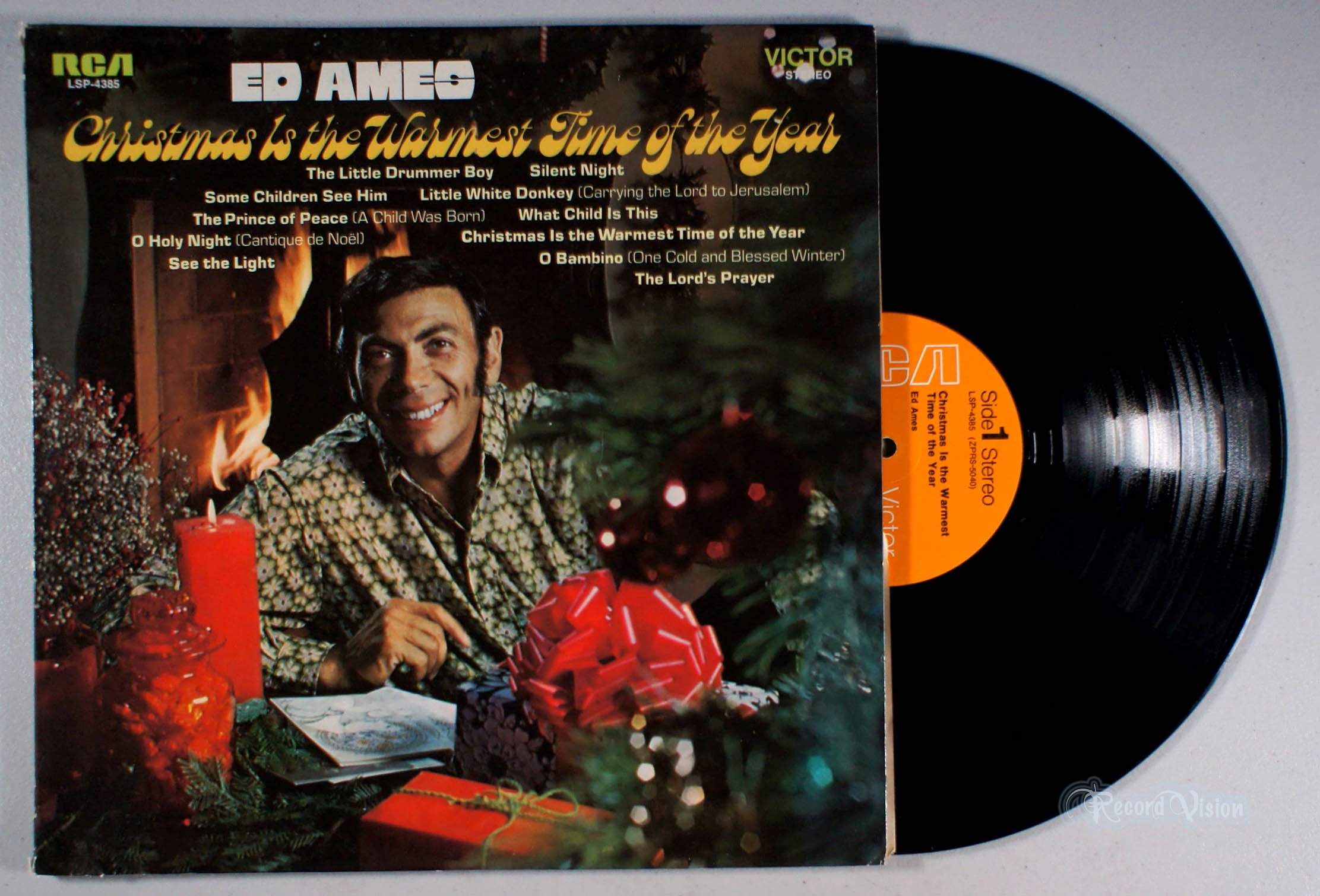 Ed Ames - Christmas is the Warmest Time of the Year (front cover) Vinyl