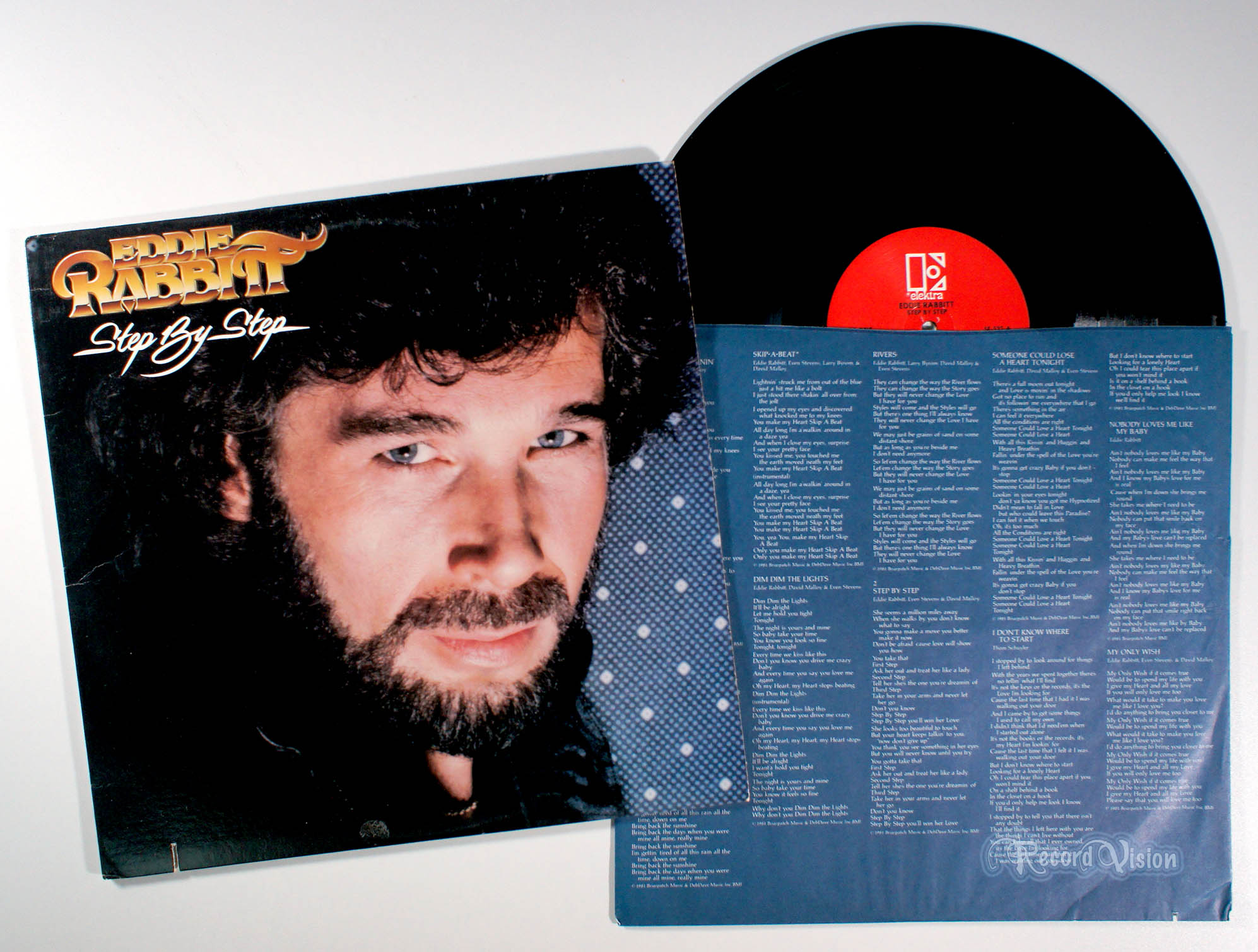 Eddie Rabbitt - Step by Step (front cover) Vinyl