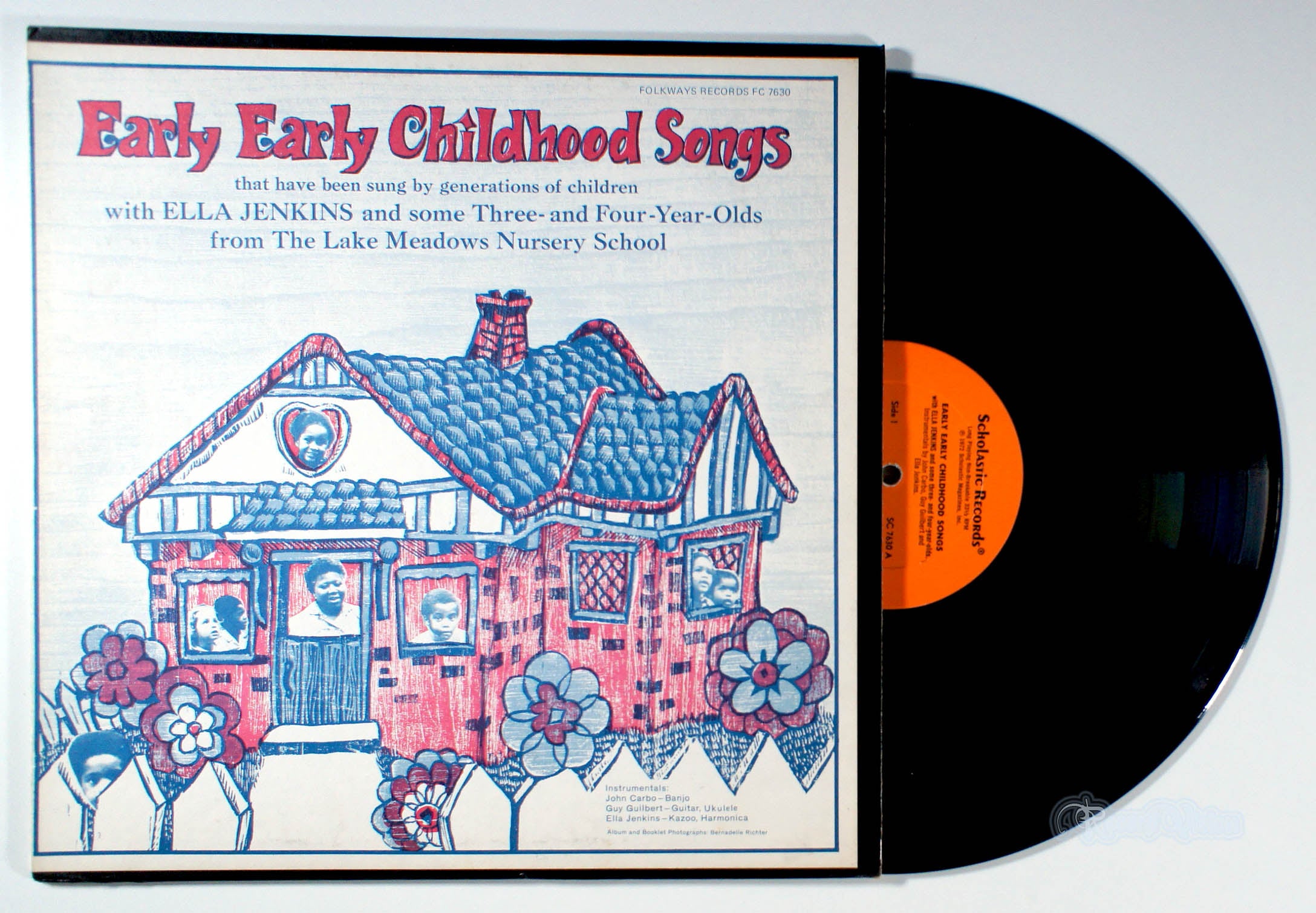 Ella Jenkins - Early Early Childhood Songs (front cover) Vinyl
