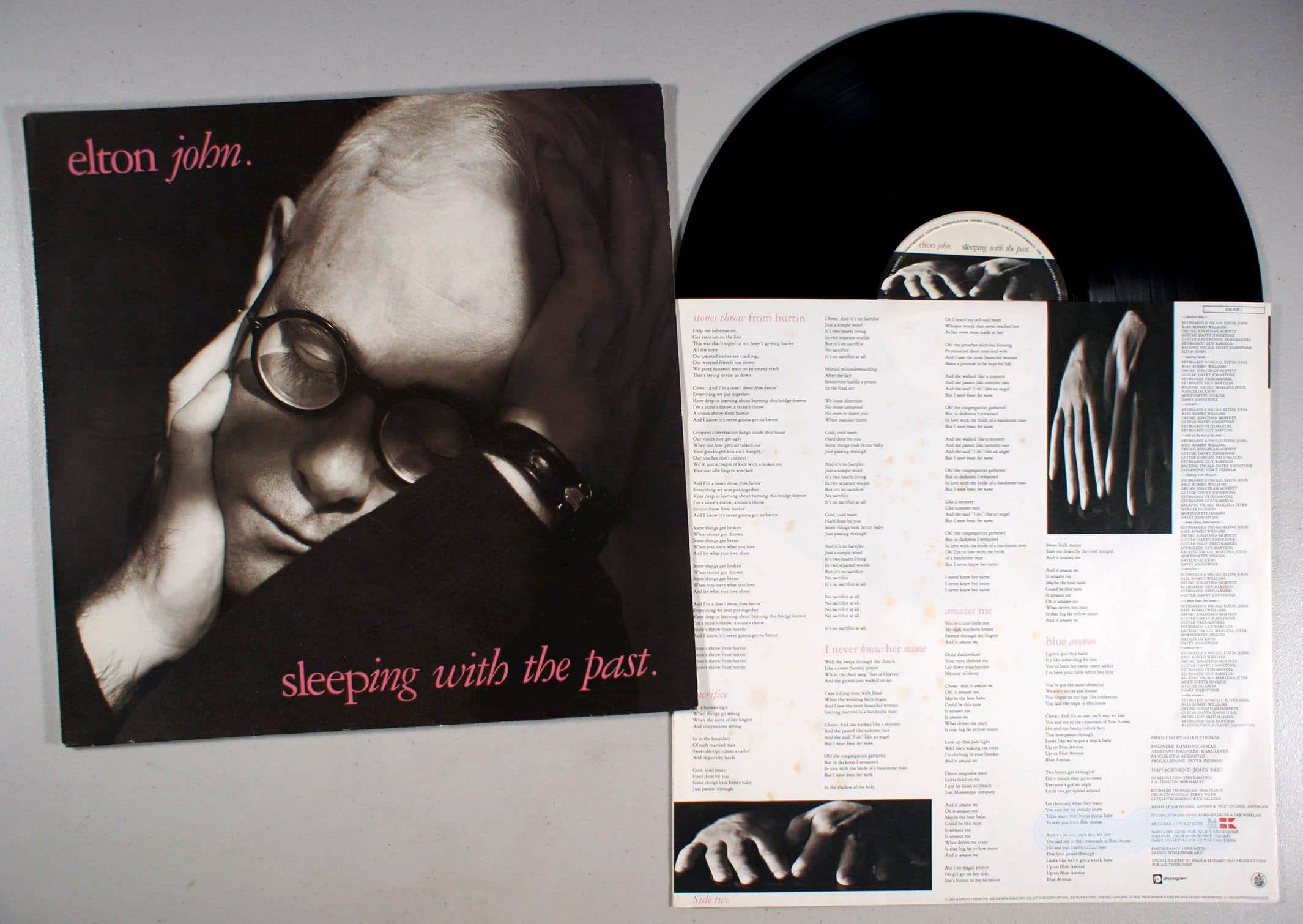 Elton John - Sleeping With the Past (front cover) Vinyl