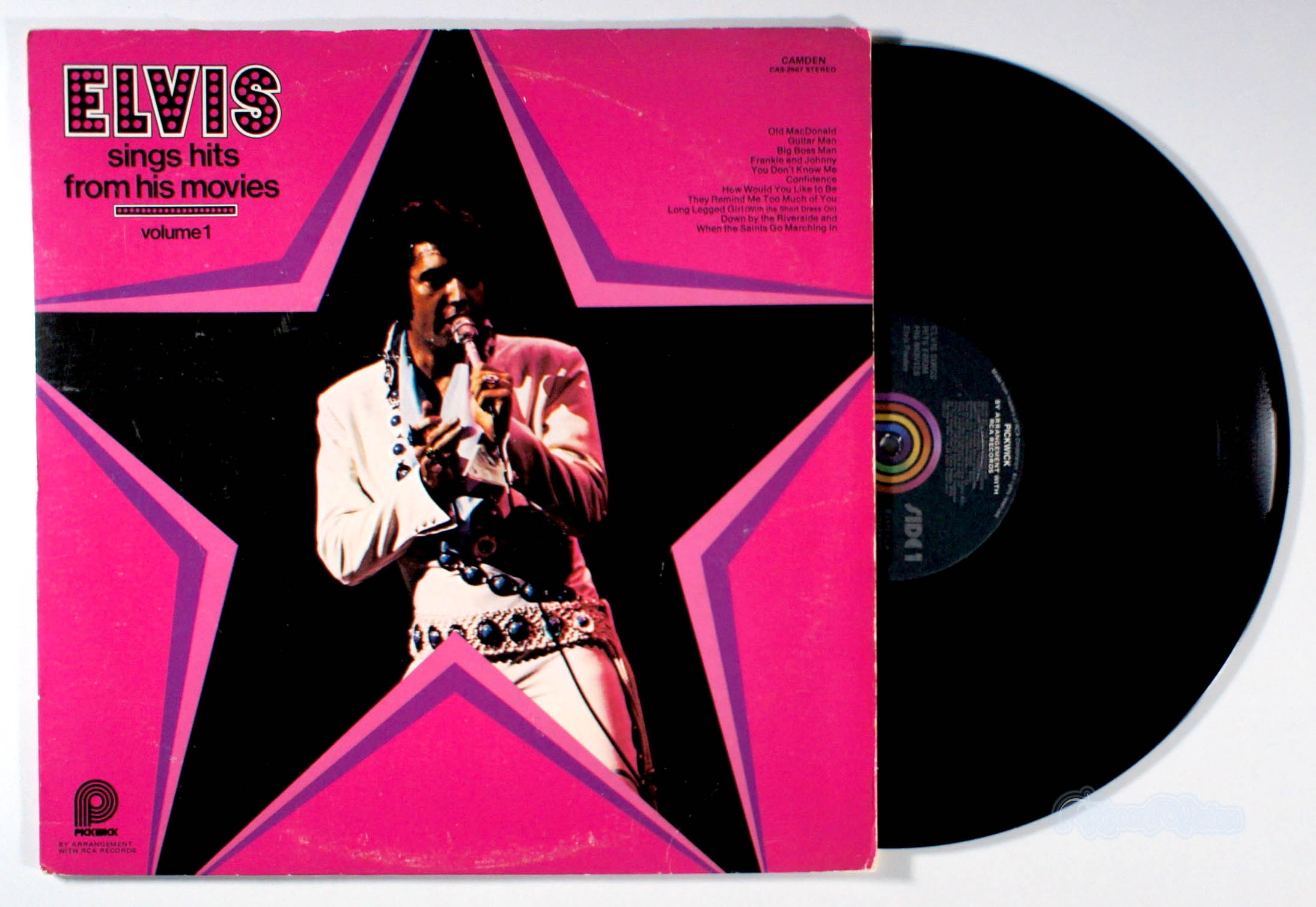 Elvis Presley - Sings Hits From His Movies, Volume 1 (front cover) Vinyl