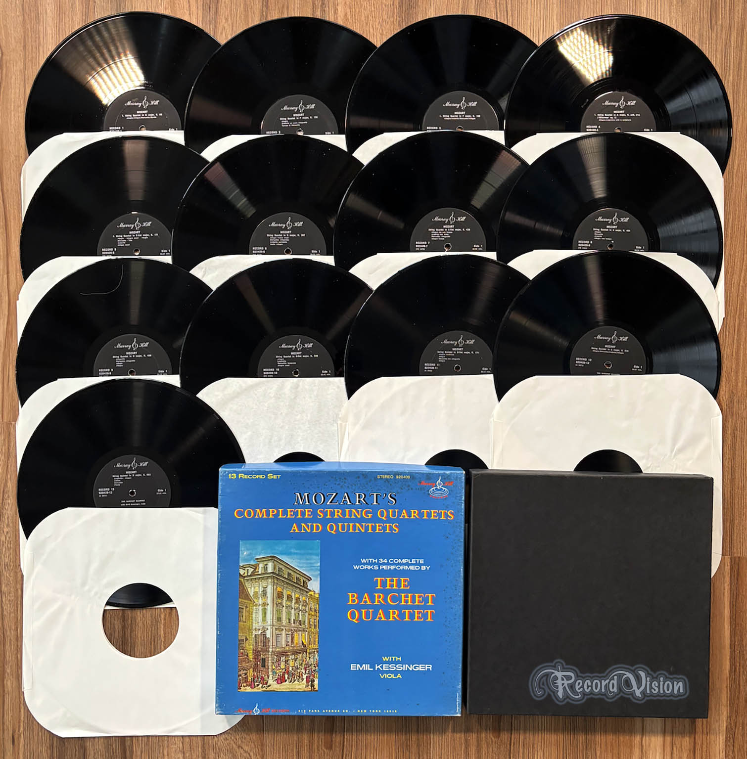 Emil Kessinger - Mozart: 34 Complete String Quartets And Quintets (front cover) Vinyl