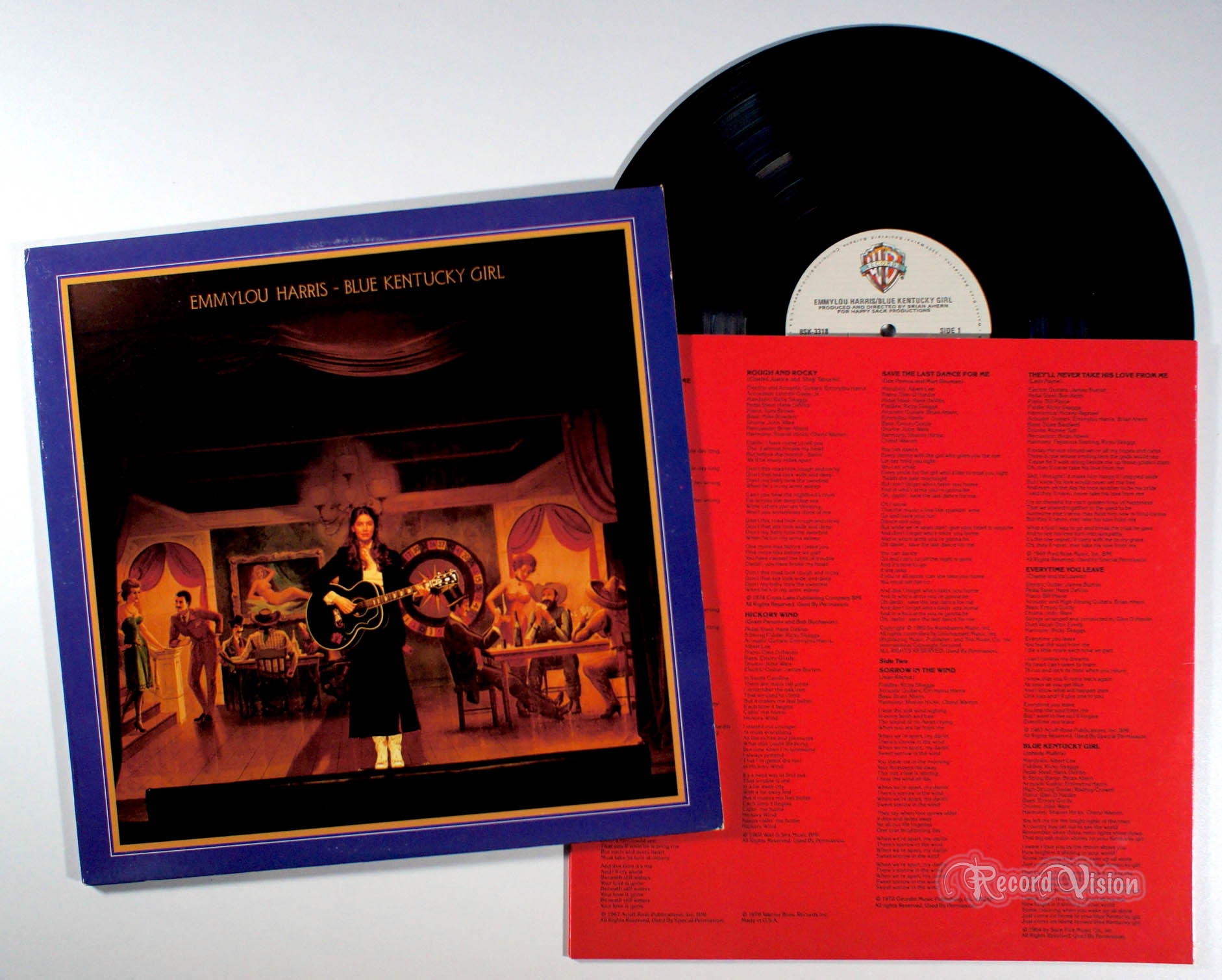 Emmylou Harris - Blue Kentucky Girl (front cover) Vinyl