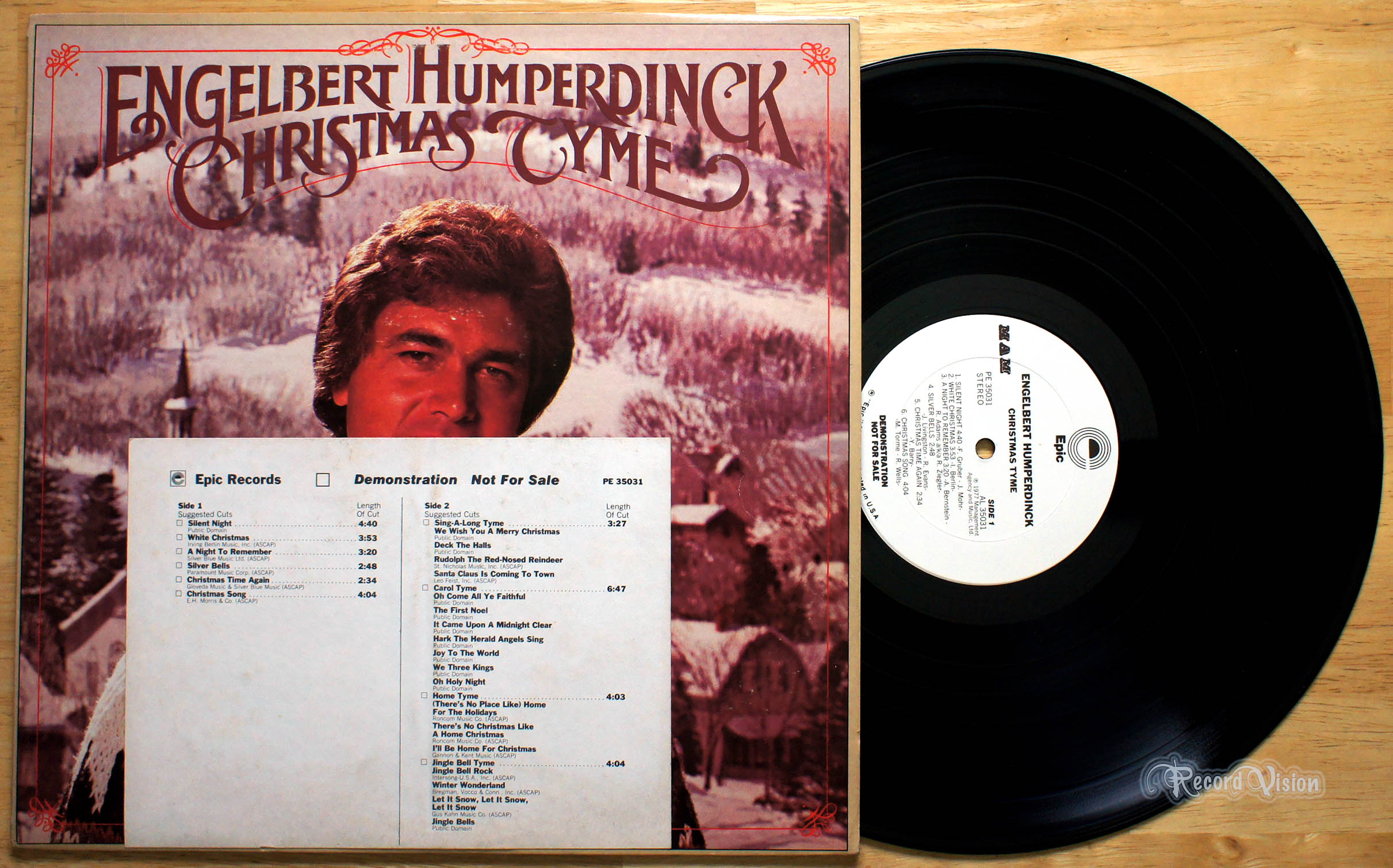 Engelbert Humperdinck - Christmas Tyme (front cover) Vinyl