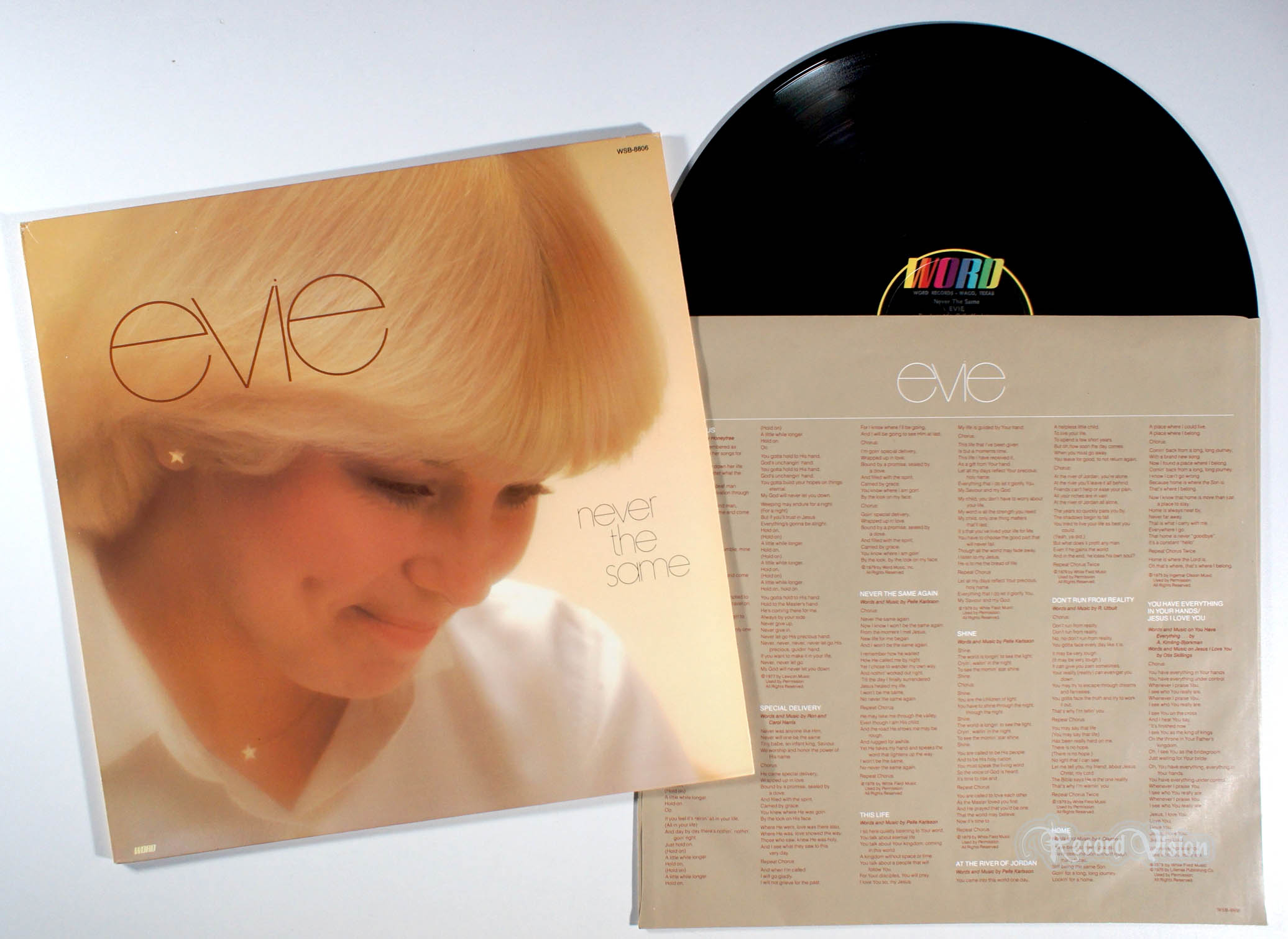 Evie - Never the Same (front cover) Vinyl