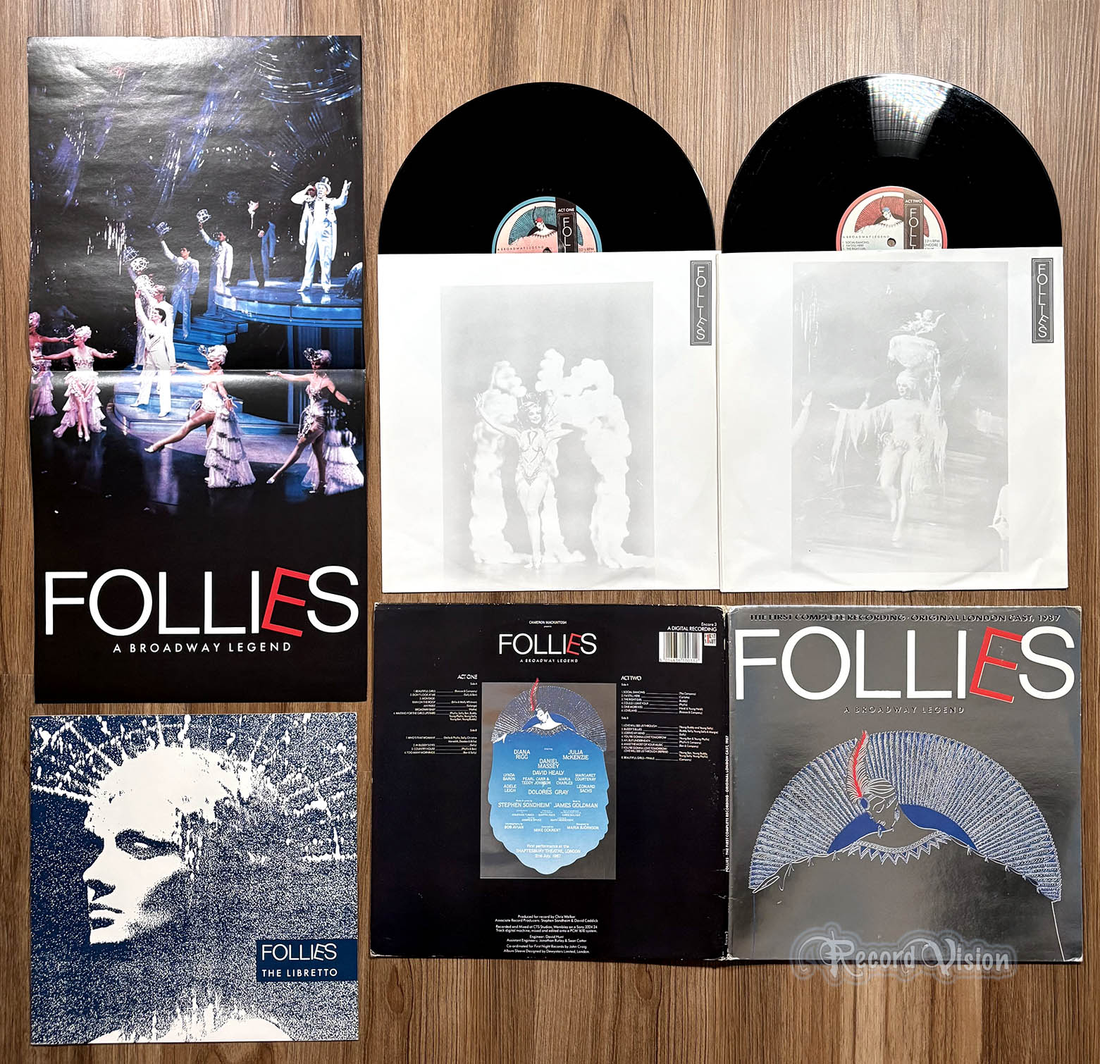 Follies: A Broadway Legend (front cover) Vinyl