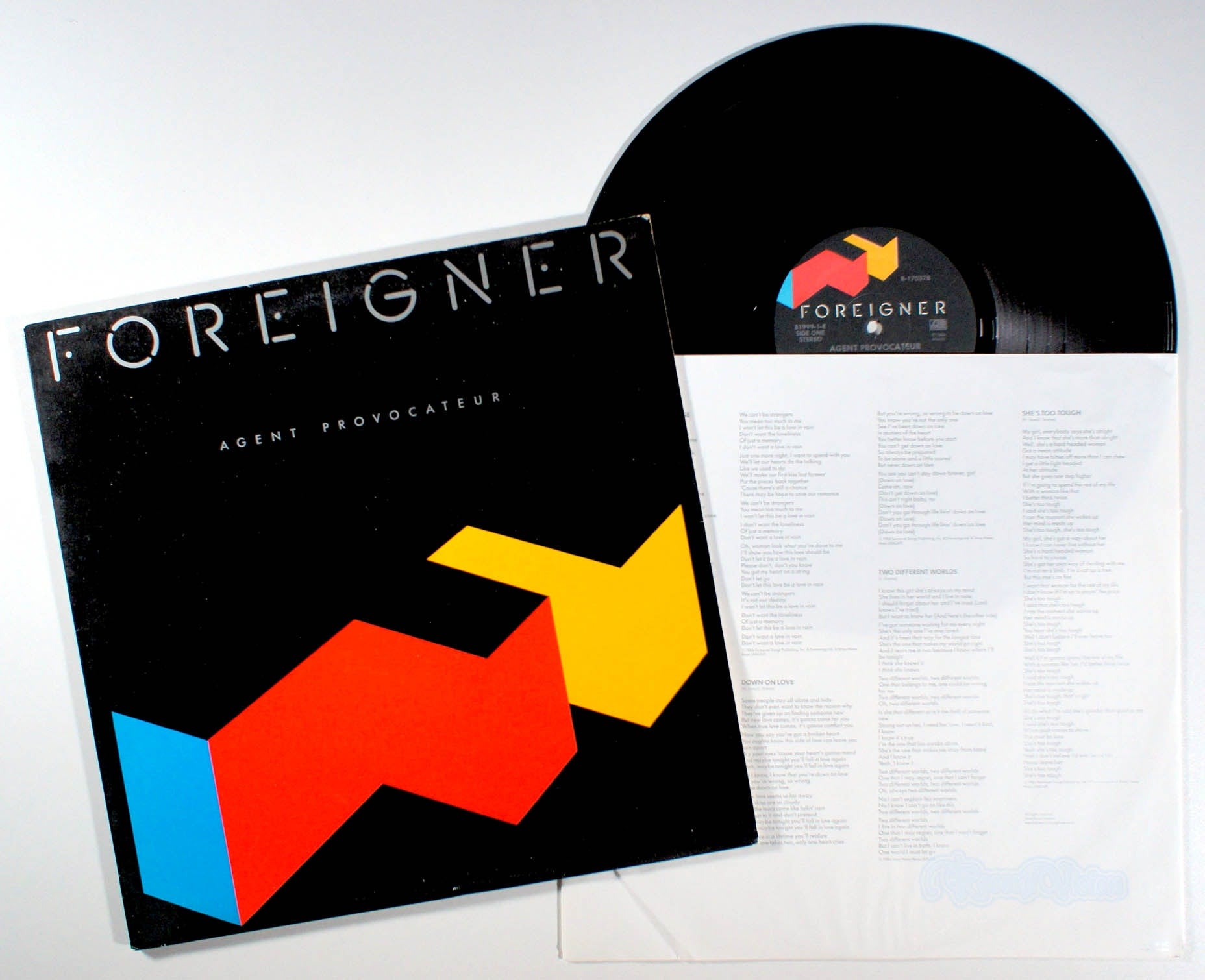 Foreigner - Agent Provocateur (front cover) Vinyl
