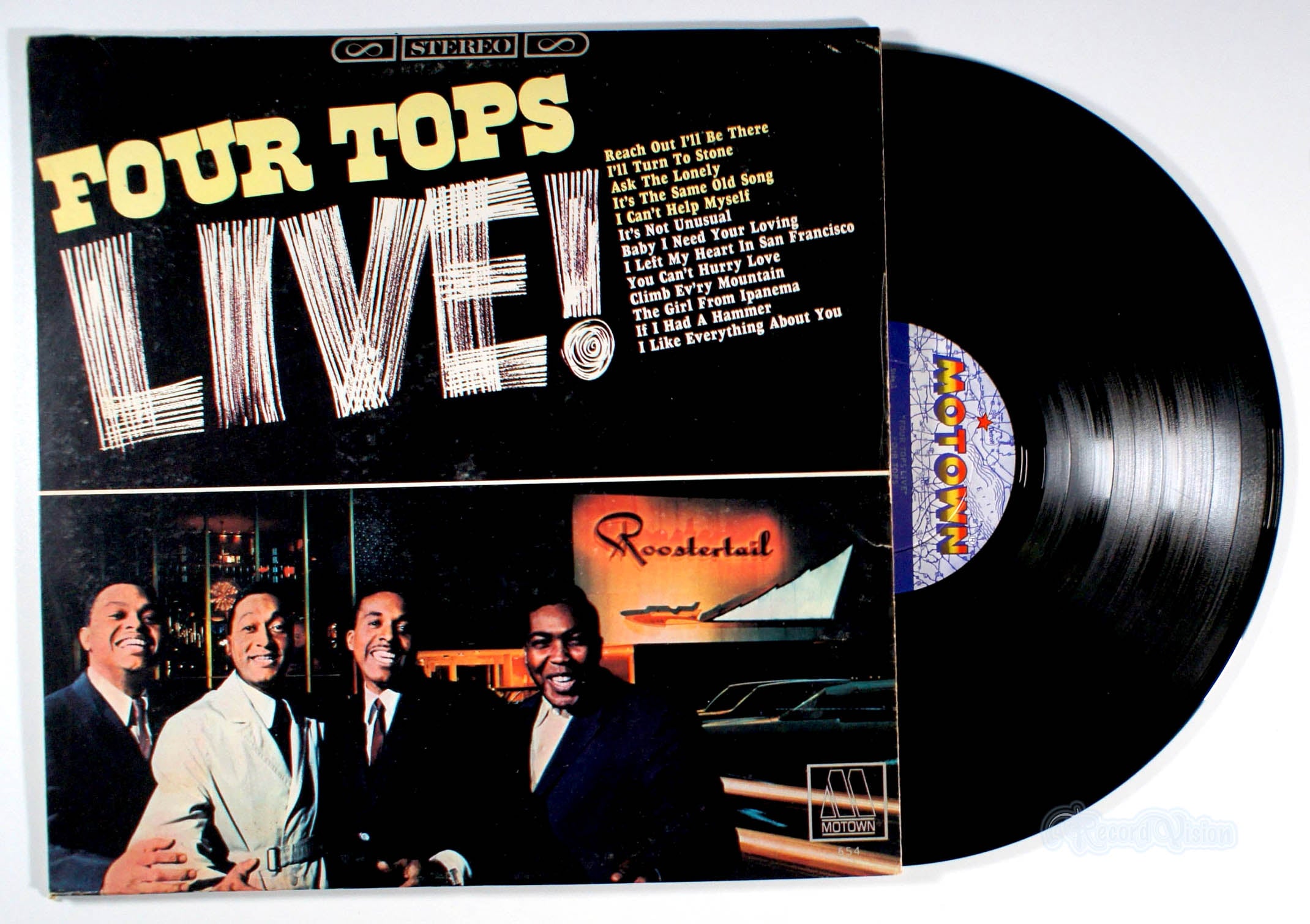 Four Tops - Live! (front cover) Vinyl