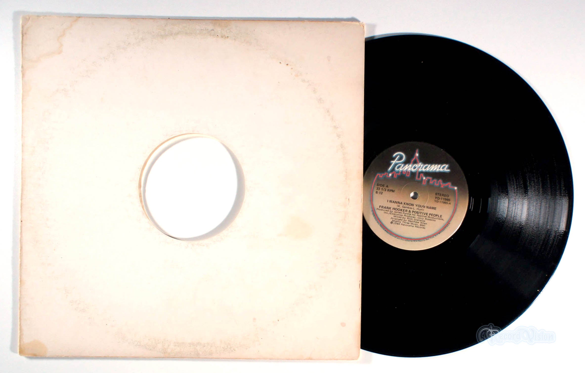 Frank Hooker - I Wanna Know Your Name (front cover) Vinyl