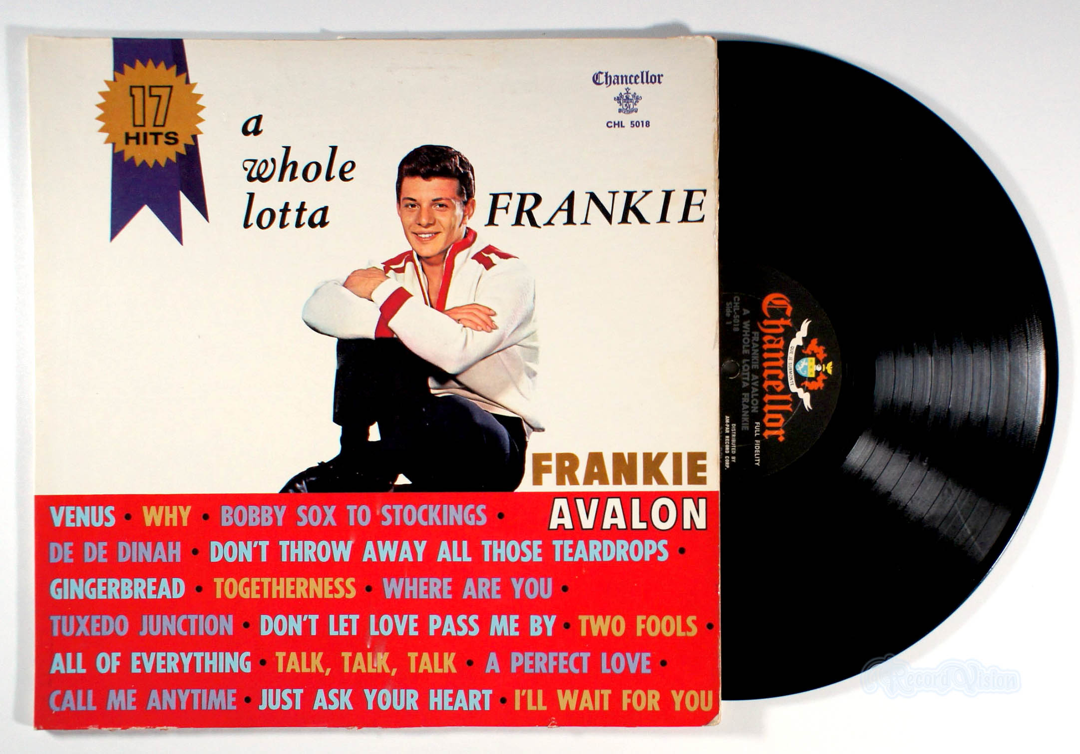 Frankie Avalon - A Whole Lotta Frankie (front cover) Vinyl