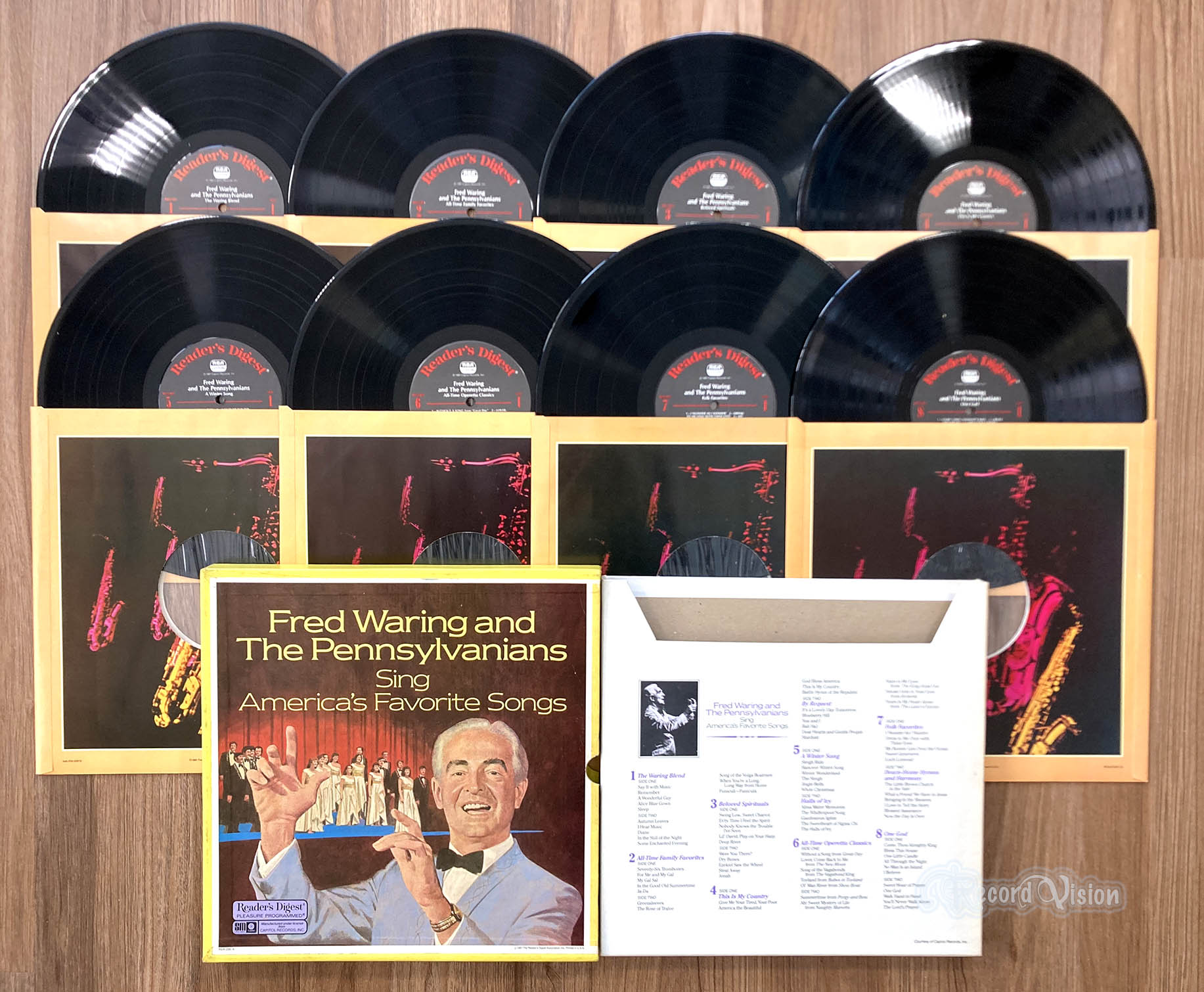 Fred Waring - Sing America's Favorite Songs (front cover) Vinyl