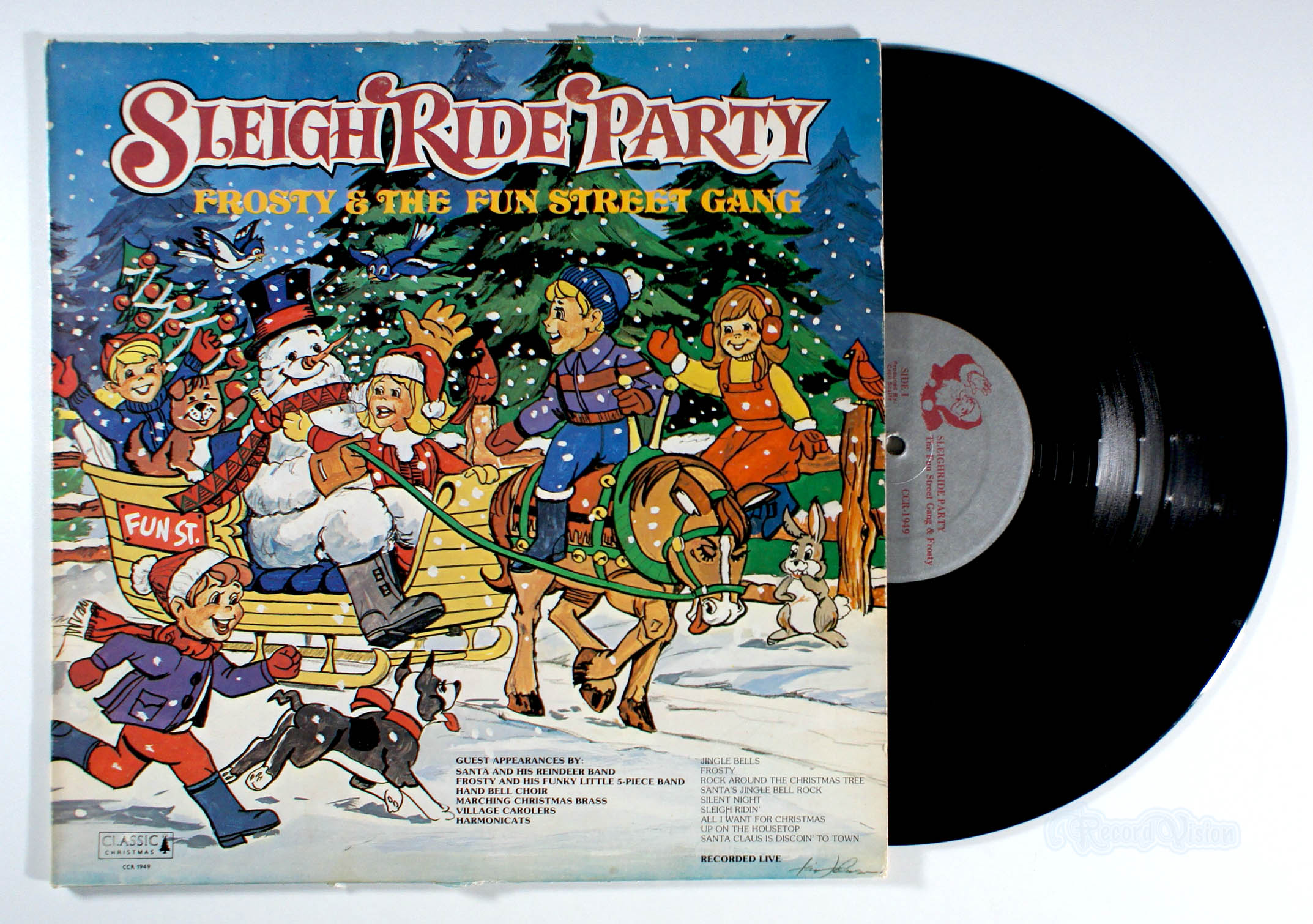 Frosty and Fun Street Gang - Sleighride Party (front cover) Vinyl