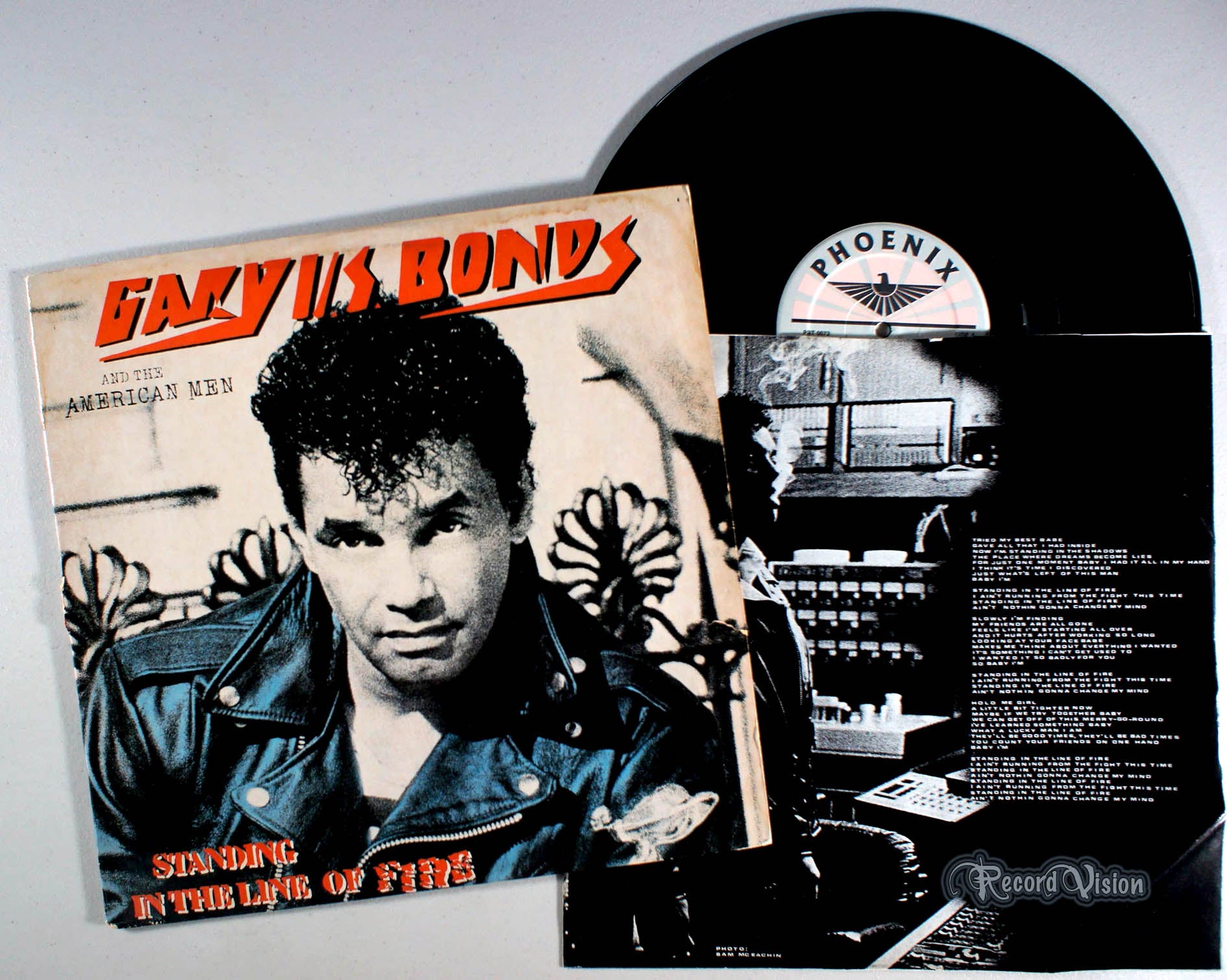 Gary U.S. Bonds - Standing in the Line of Fire (front cover) Vinyl