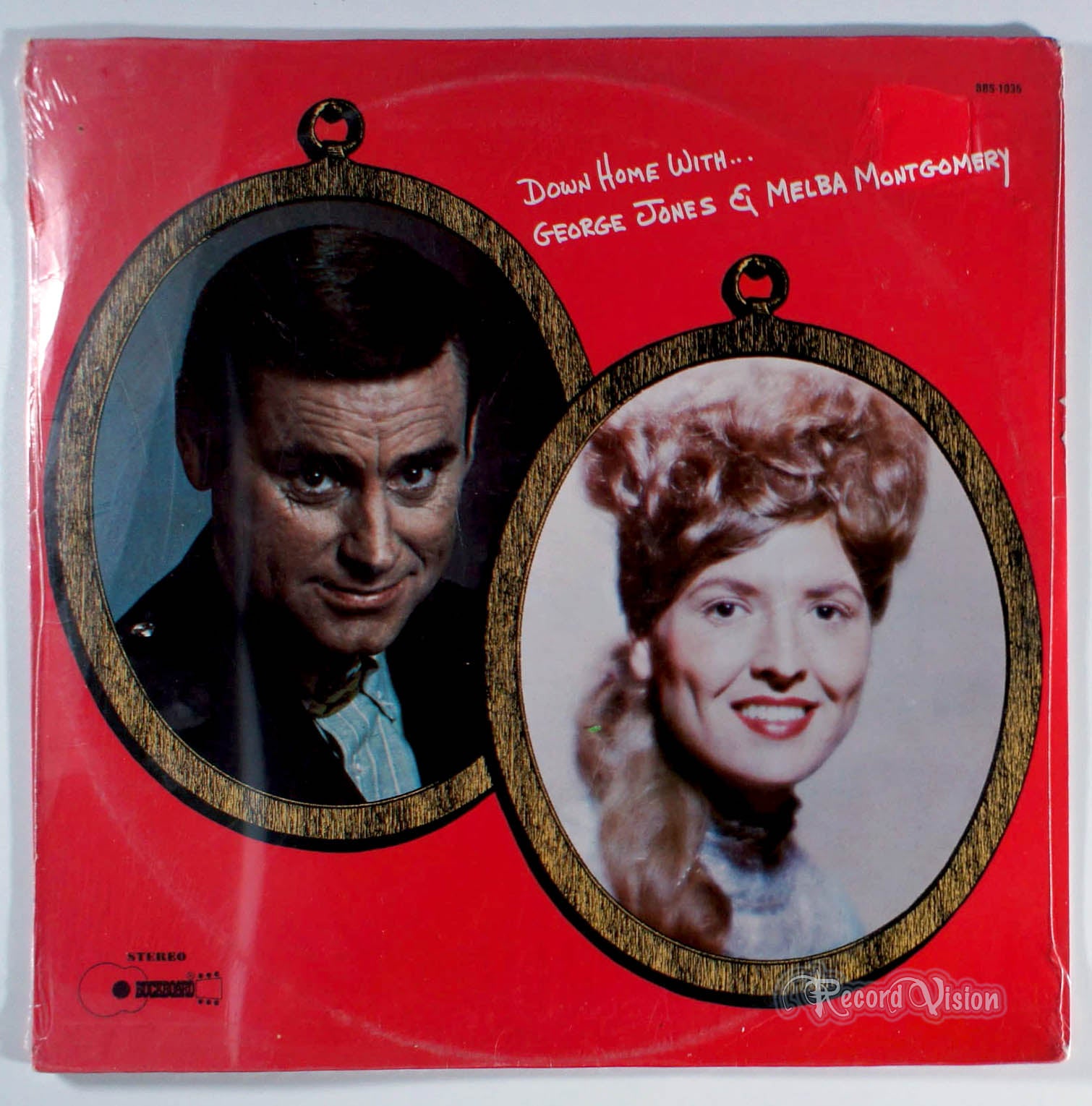 George Jones and Melbra Montgomery - Down Home With (front cover) Vinyl