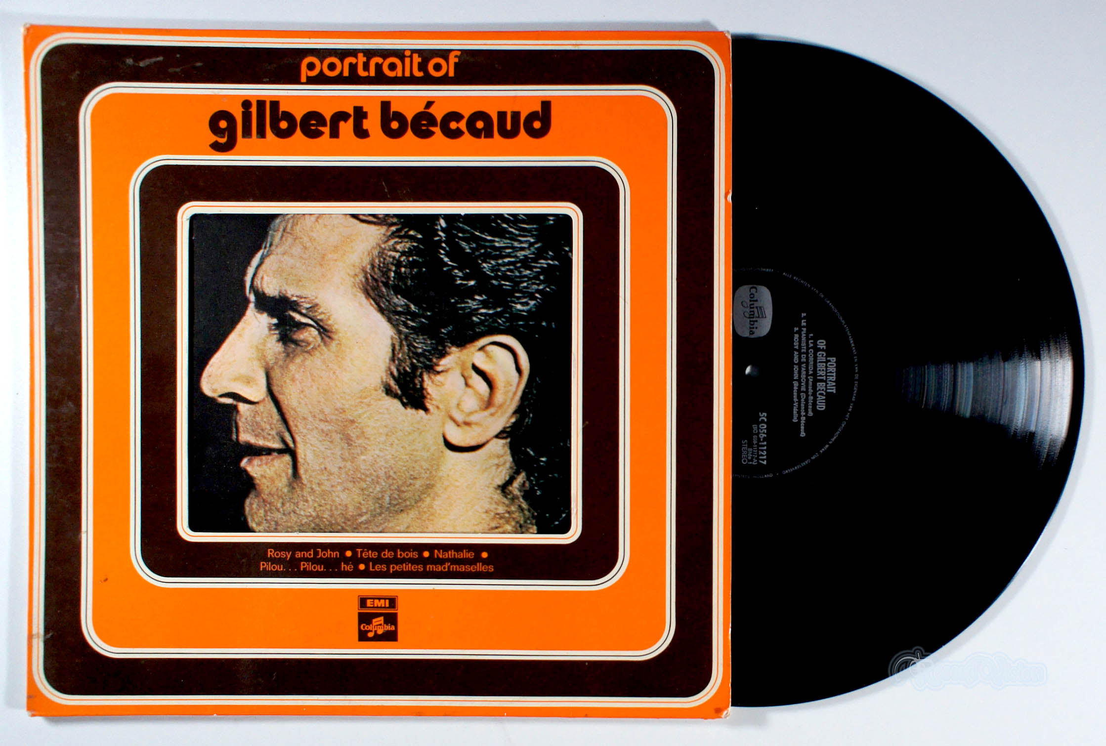 Gilbert Becaud - Portrait of (front cover) Vinyl