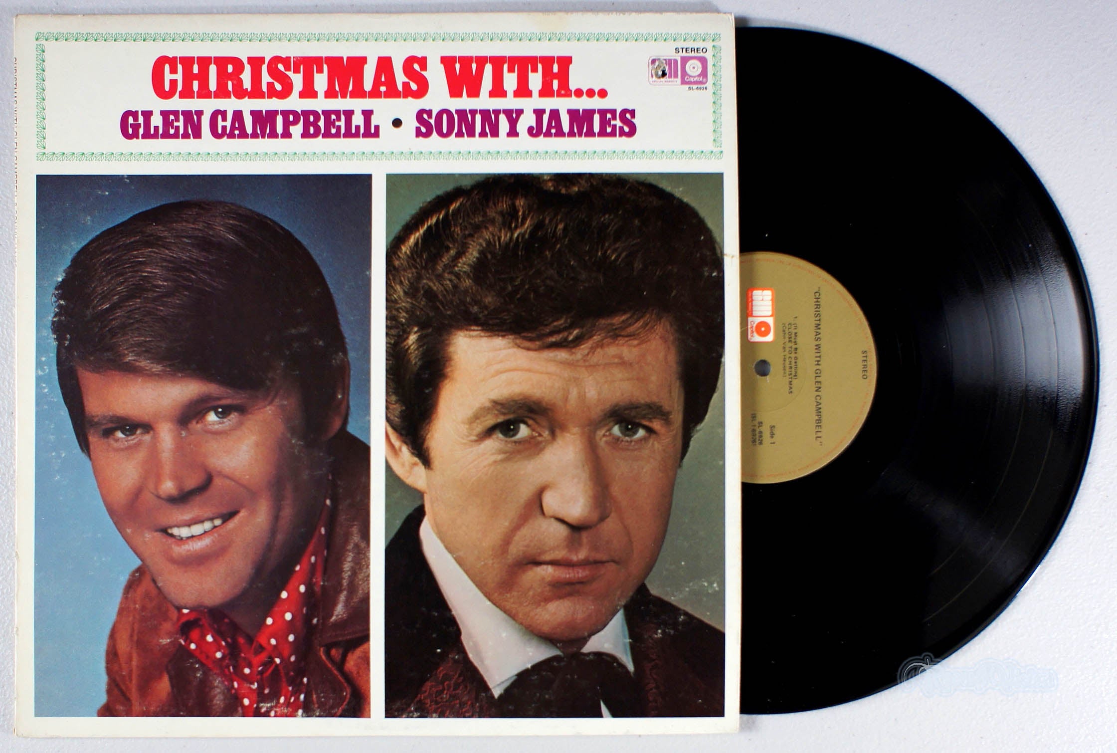 Glen Campbell - Christmas with Sonny James (front cover) Vinyl