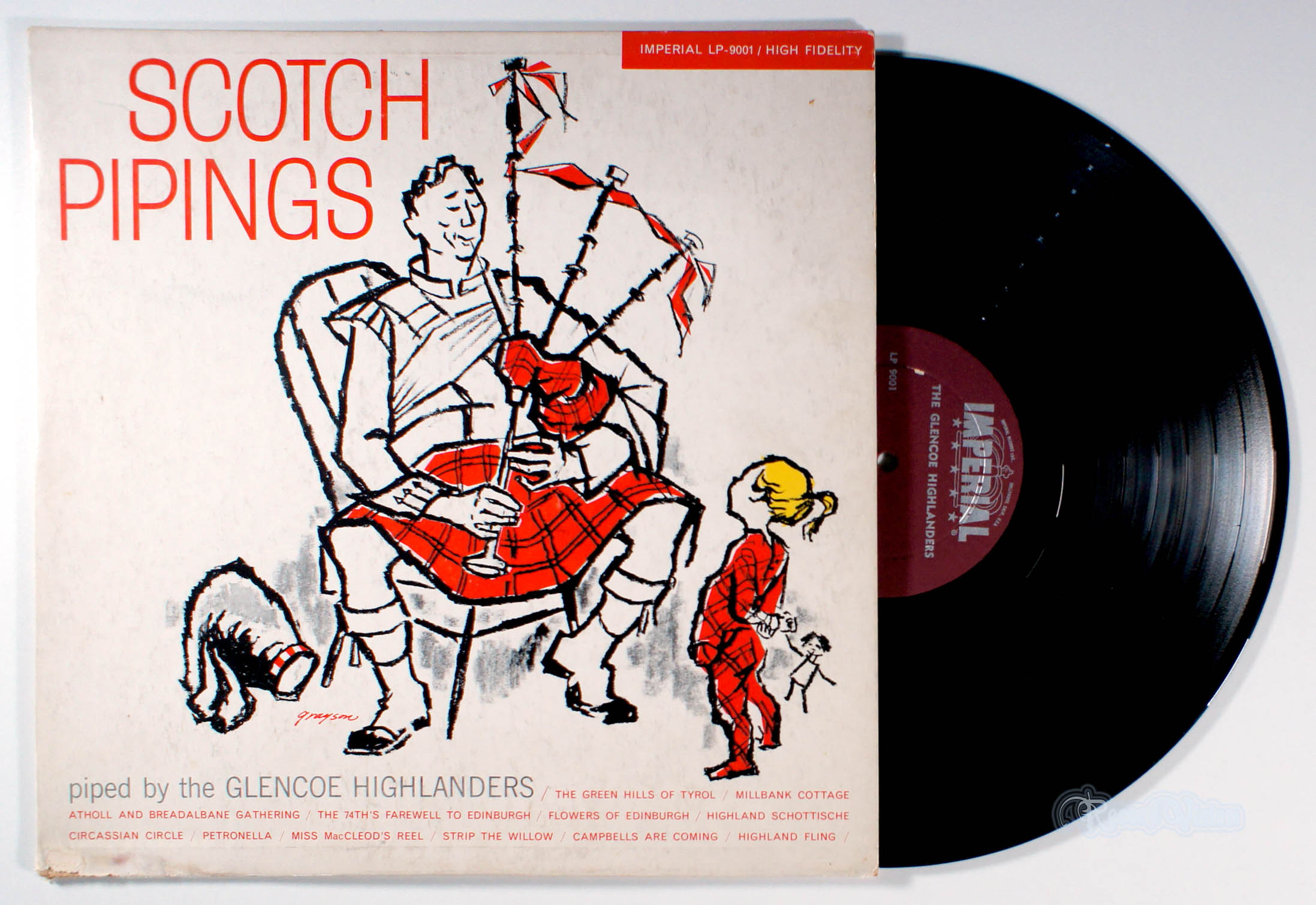 Glencoe Highlanders - Scotch Pipings (front cover) Vinyl