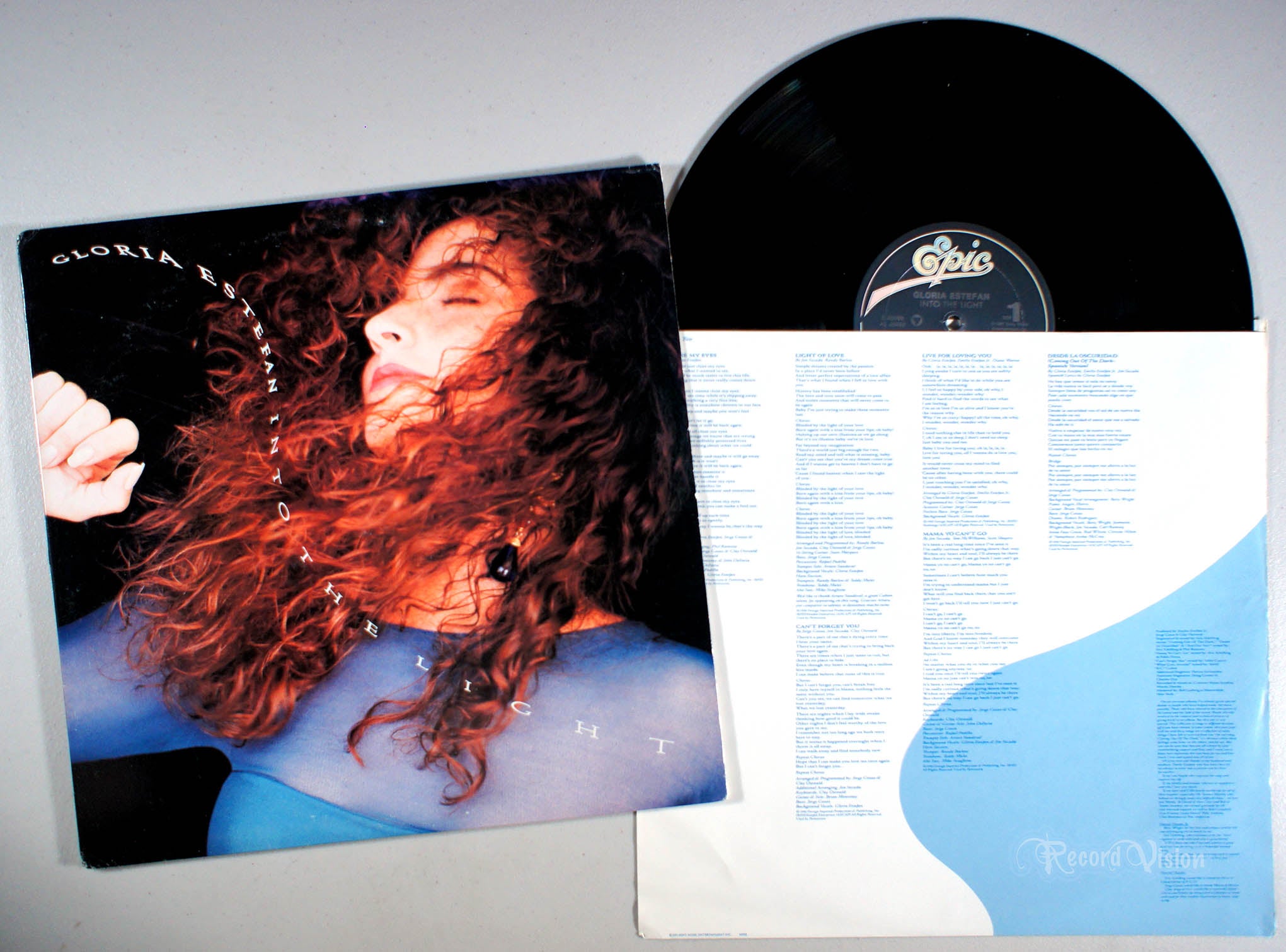 Gloria Estefan - Into the Light (front cover) Vinyl