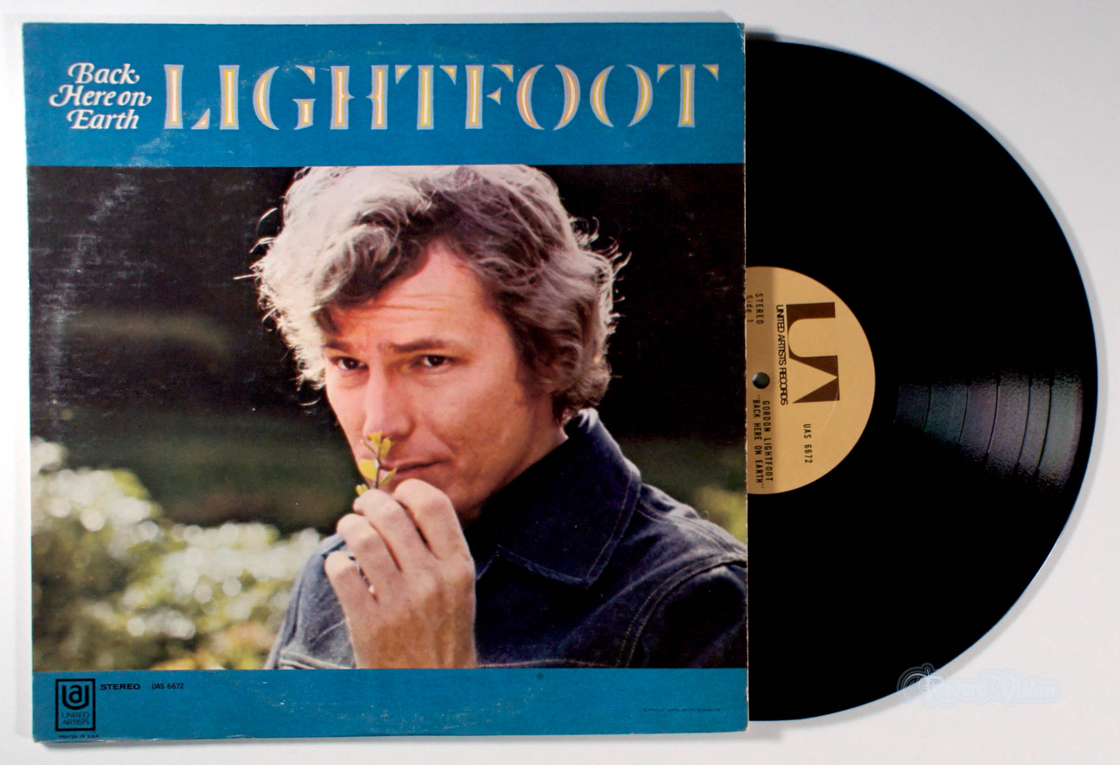 Gordon Lightfoot - Back Here on Earth (front cover) Vinyl