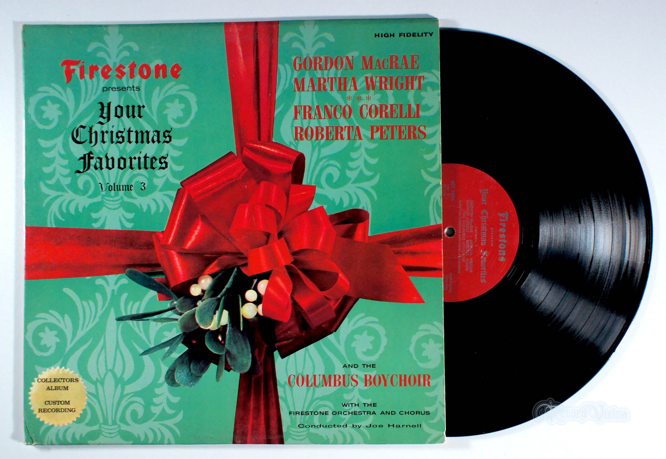 Gordon MacRae - Firestone: Your Christmas Favorites, Volume 3 (front cover) Vinyl