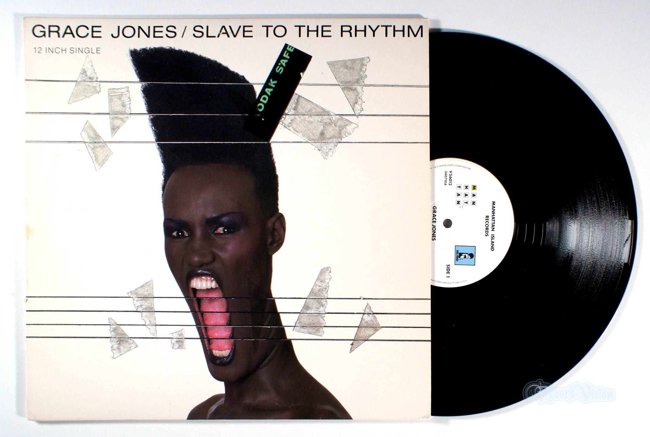 Grace Jones - Slave to the Rhythm (12" Single) (front cover) Vinyl