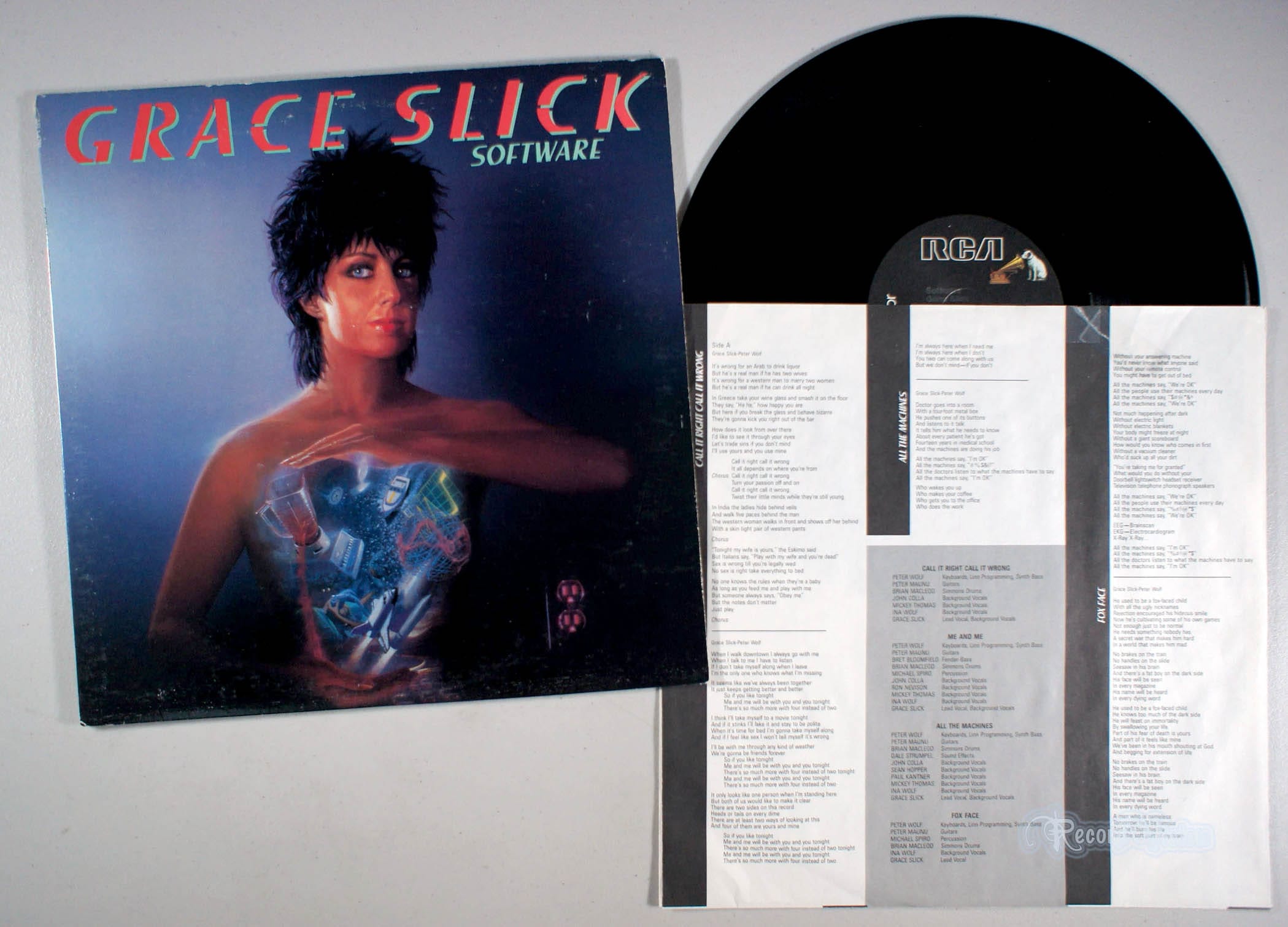Grace Slick - Software (front cover) Vinyl