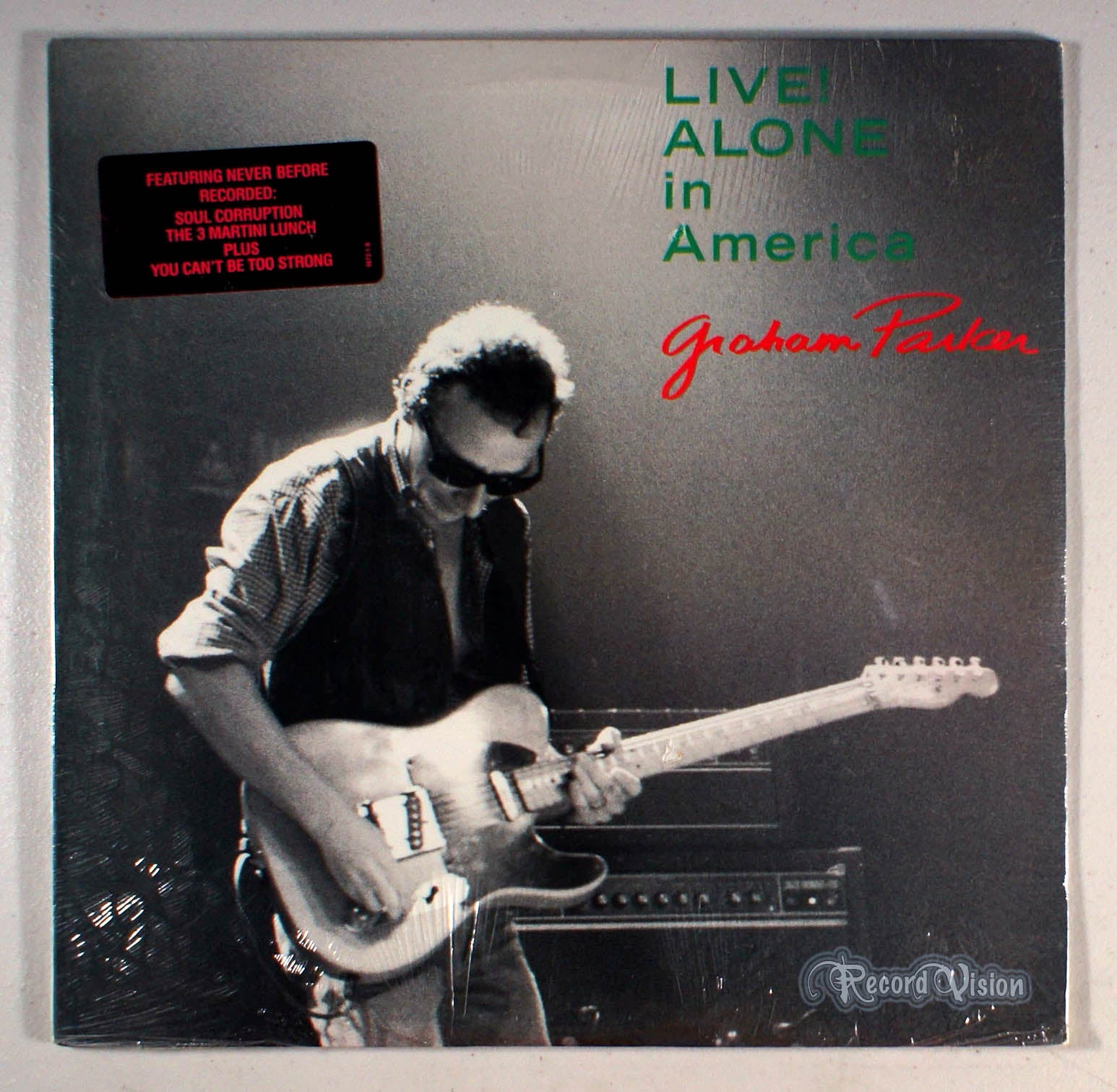 Graham Parker - Live! Alone in America (front cover) Vinyl