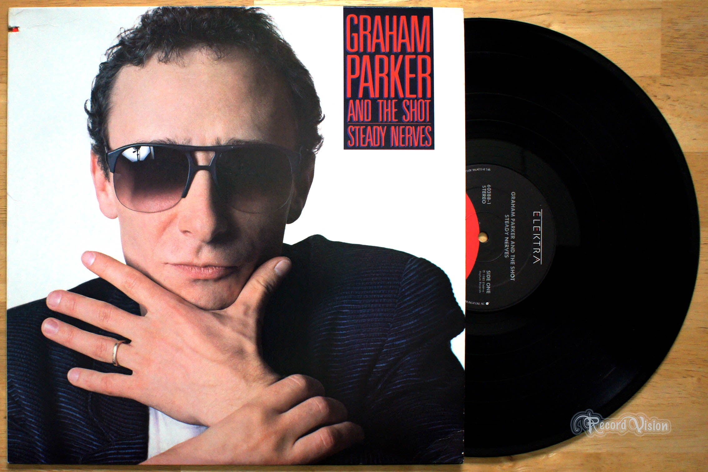 Graham Parker - Steady Nerves (front cover) Vinyl