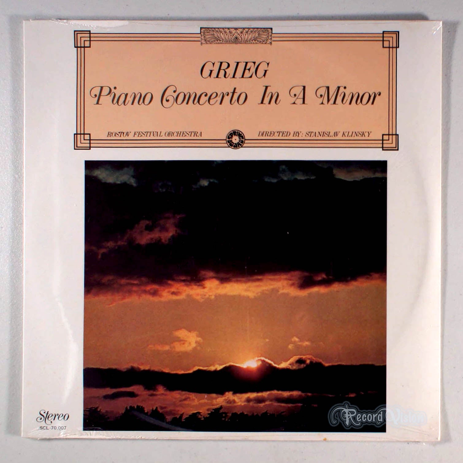 Grieg: Piano Concerto in A Minor (front cover) Vinyl