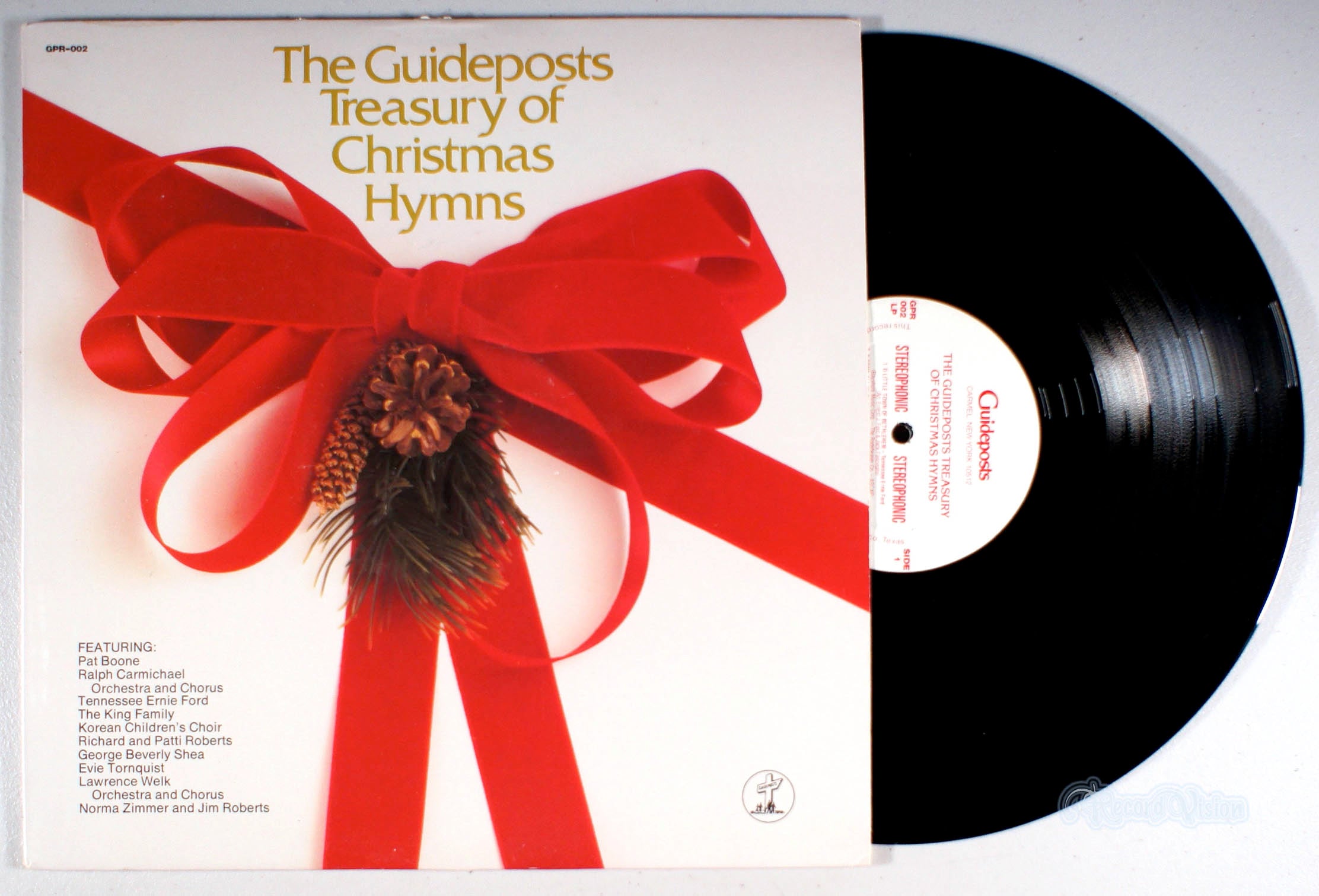 Guideposts - Treasury of Christmas Hymns (front cover) Vinyl