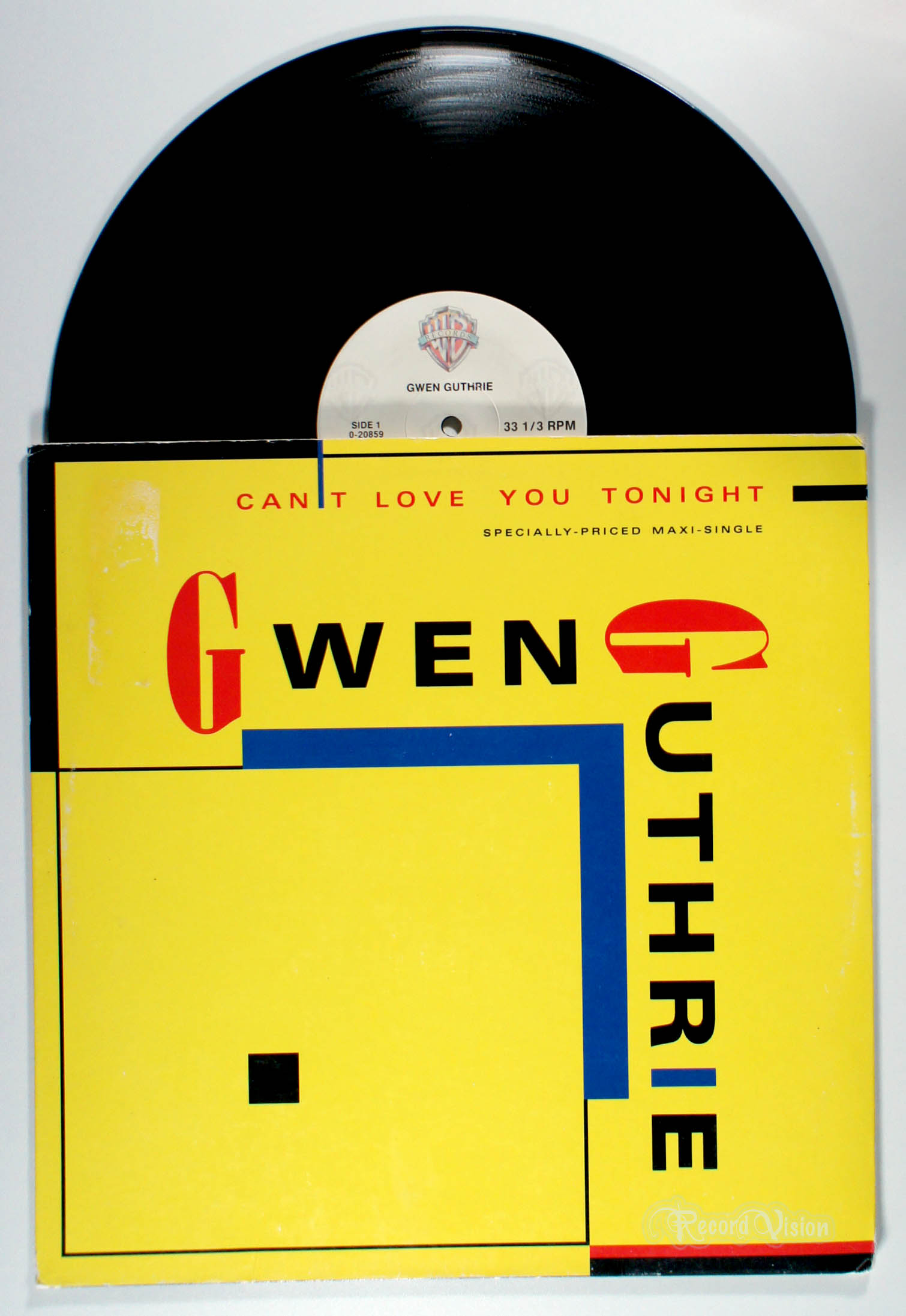 Gwen Guthrie - Can't Love You Tonight (12" Single) (front cover) Vinyl