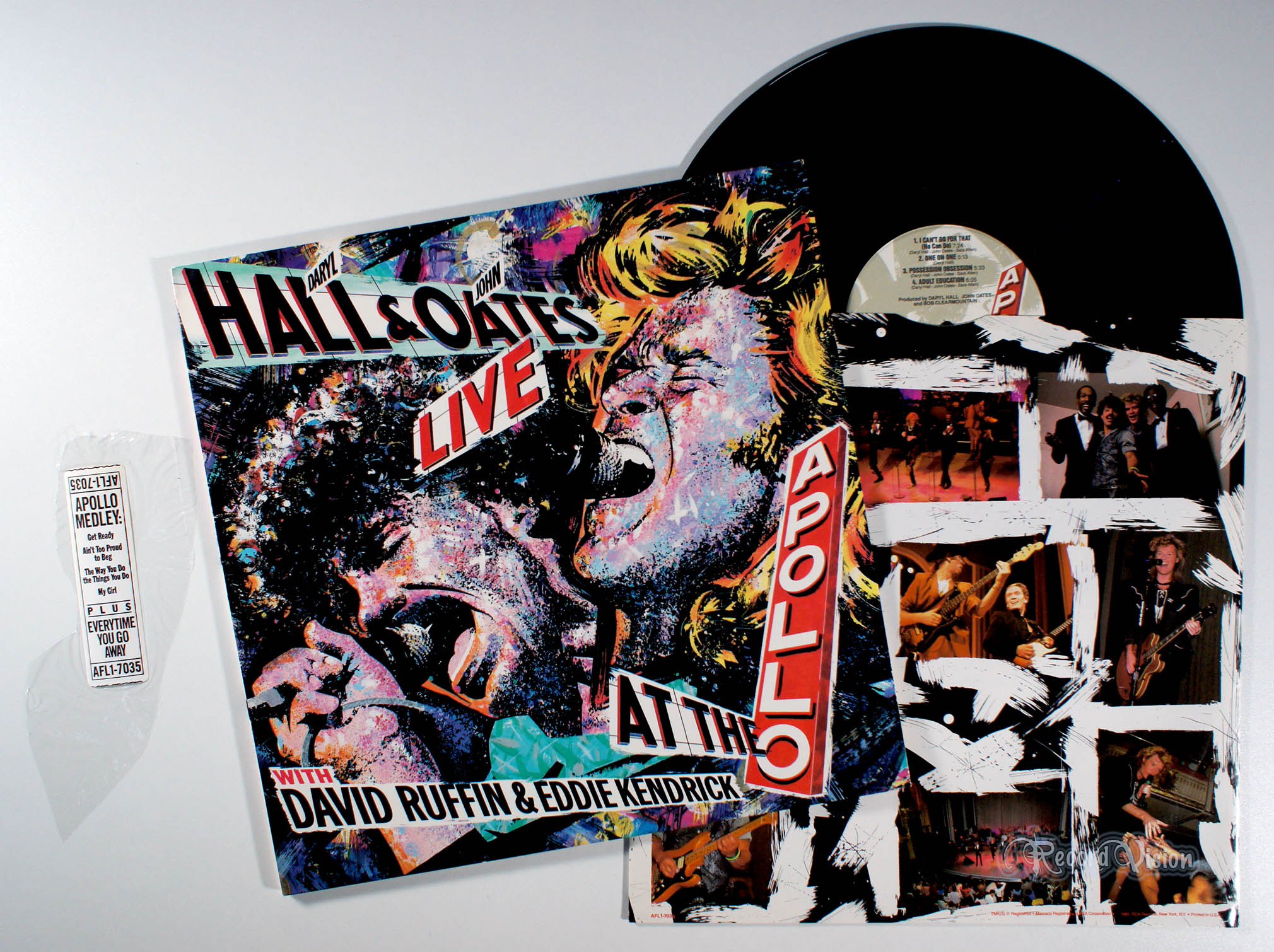 Hall and Oates - Live at the Apollo (front cover) Vinyl