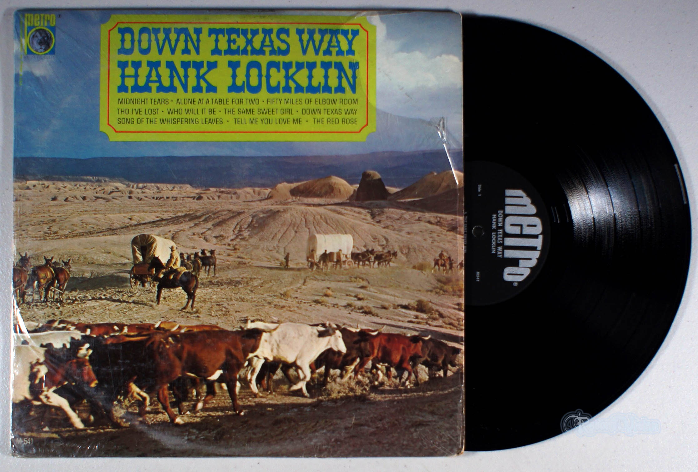 Hank Locklin - Down Texas Way (front cover) Vinyl
