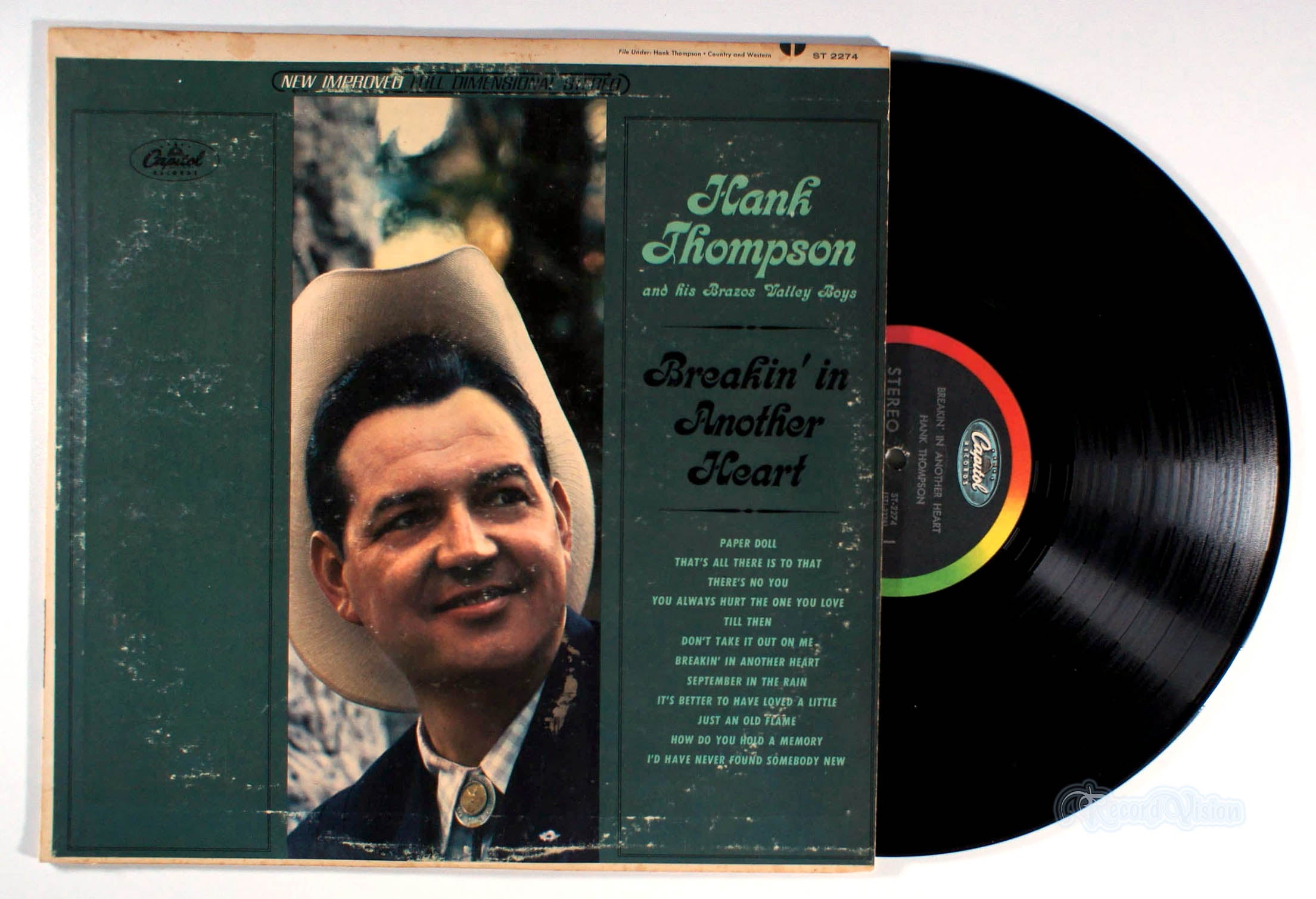 Hank Thompson - Breakin' in Another Heart (front cover) Vinyl