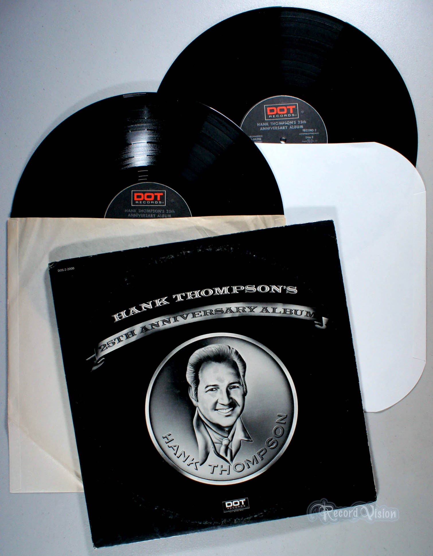 Hank Thompson - Twenty Fifth Anniversary Album (front cover) Vinyl