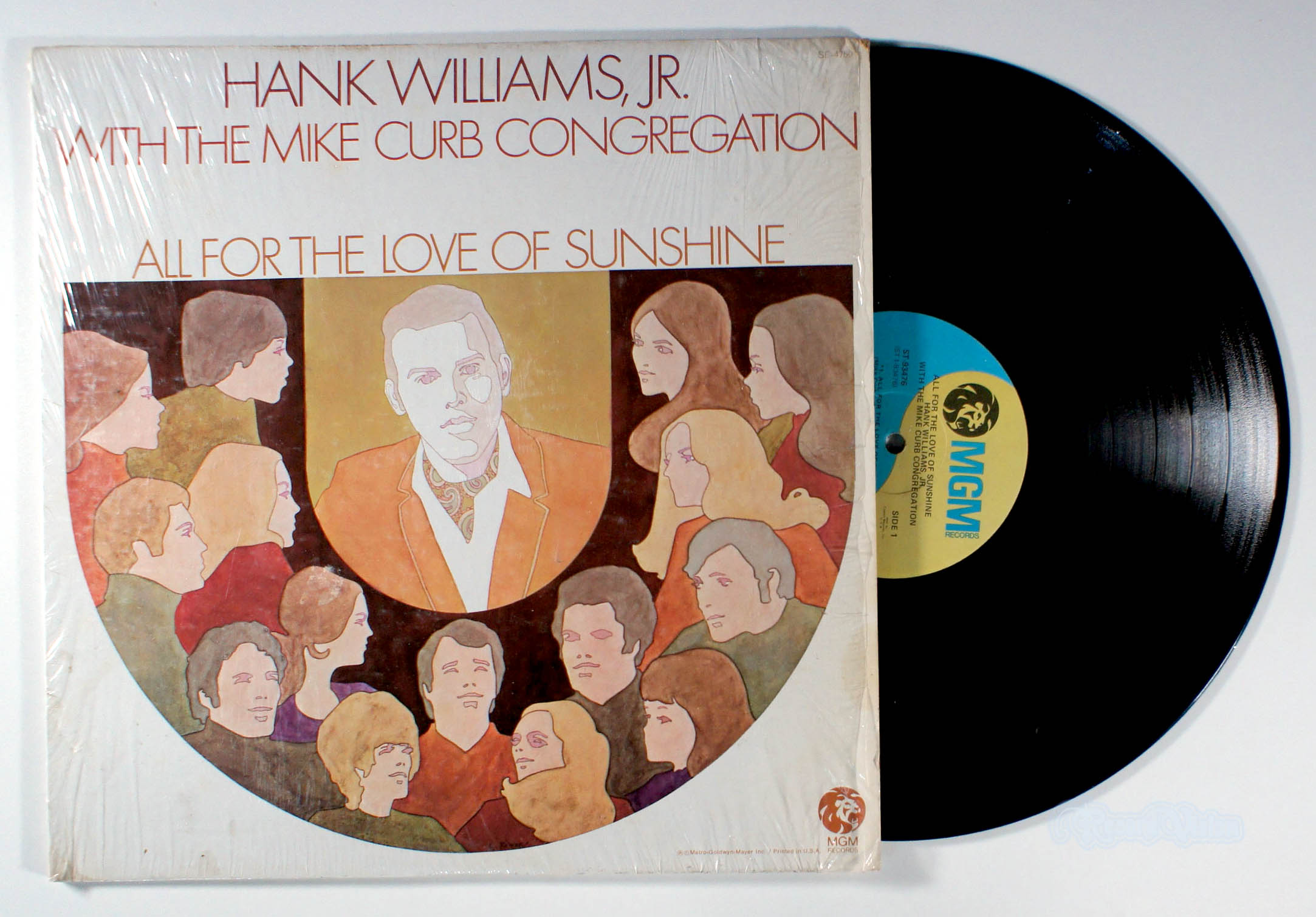 Hank Williams, Jr. - All for the Love of Sunshine (front cover) Vinyl