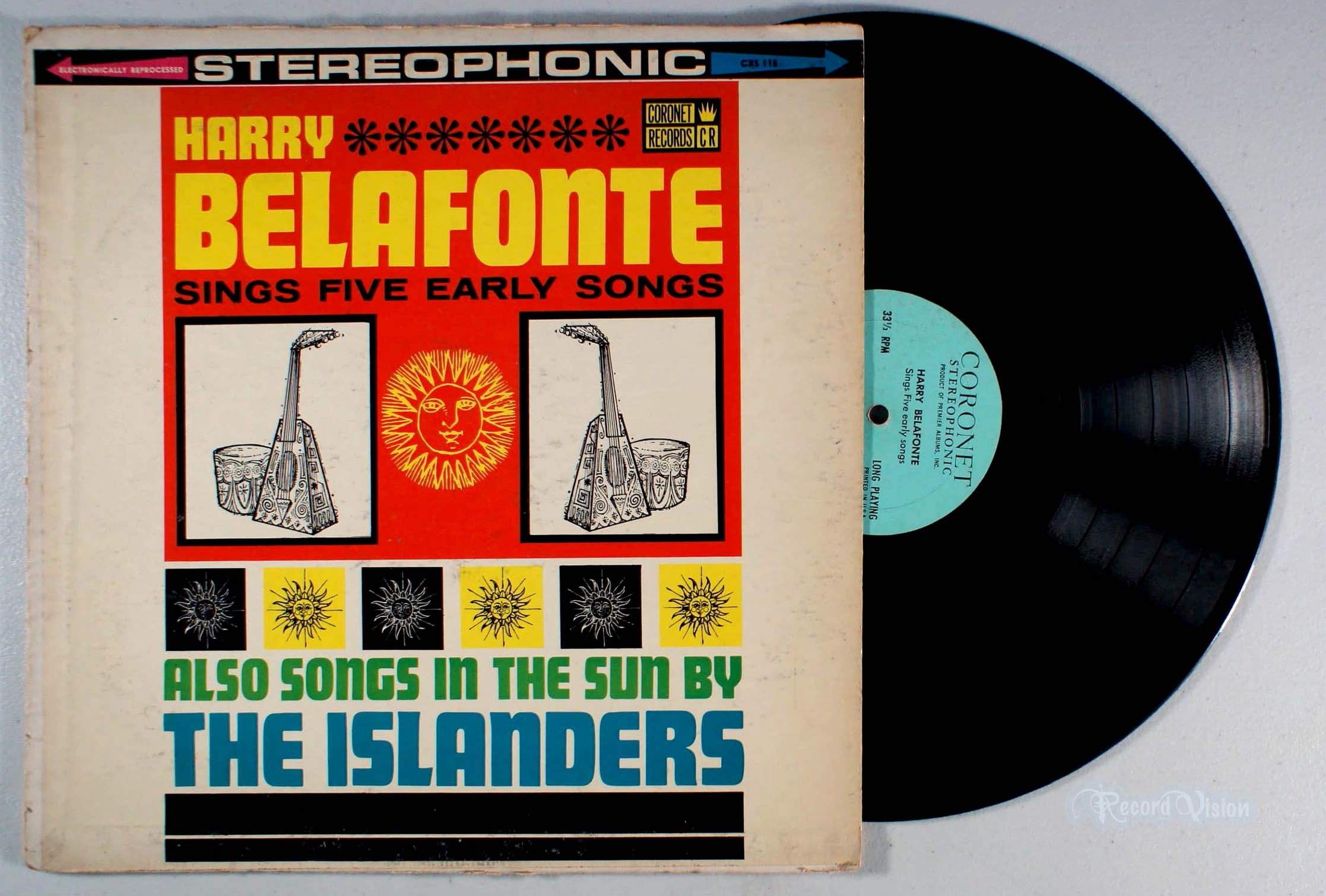 Harry Belafonte - Sings Five Early Songs (front cover) Vinyl