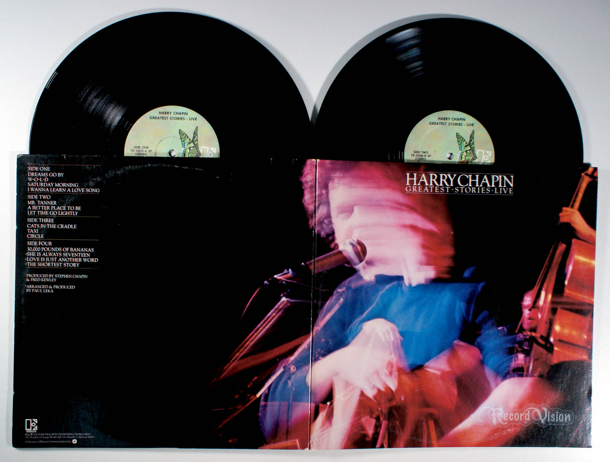 Harry Chapin - Greatest Stories Live (front cover) Vinyl