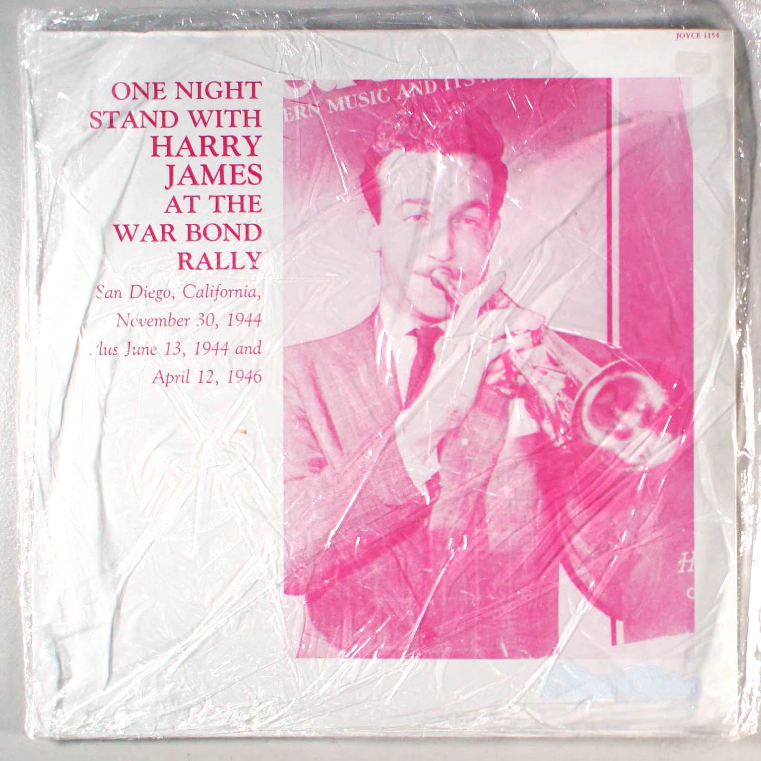 Harry James - One Night Stand at the War Bond Rally (front cover) Vinyl