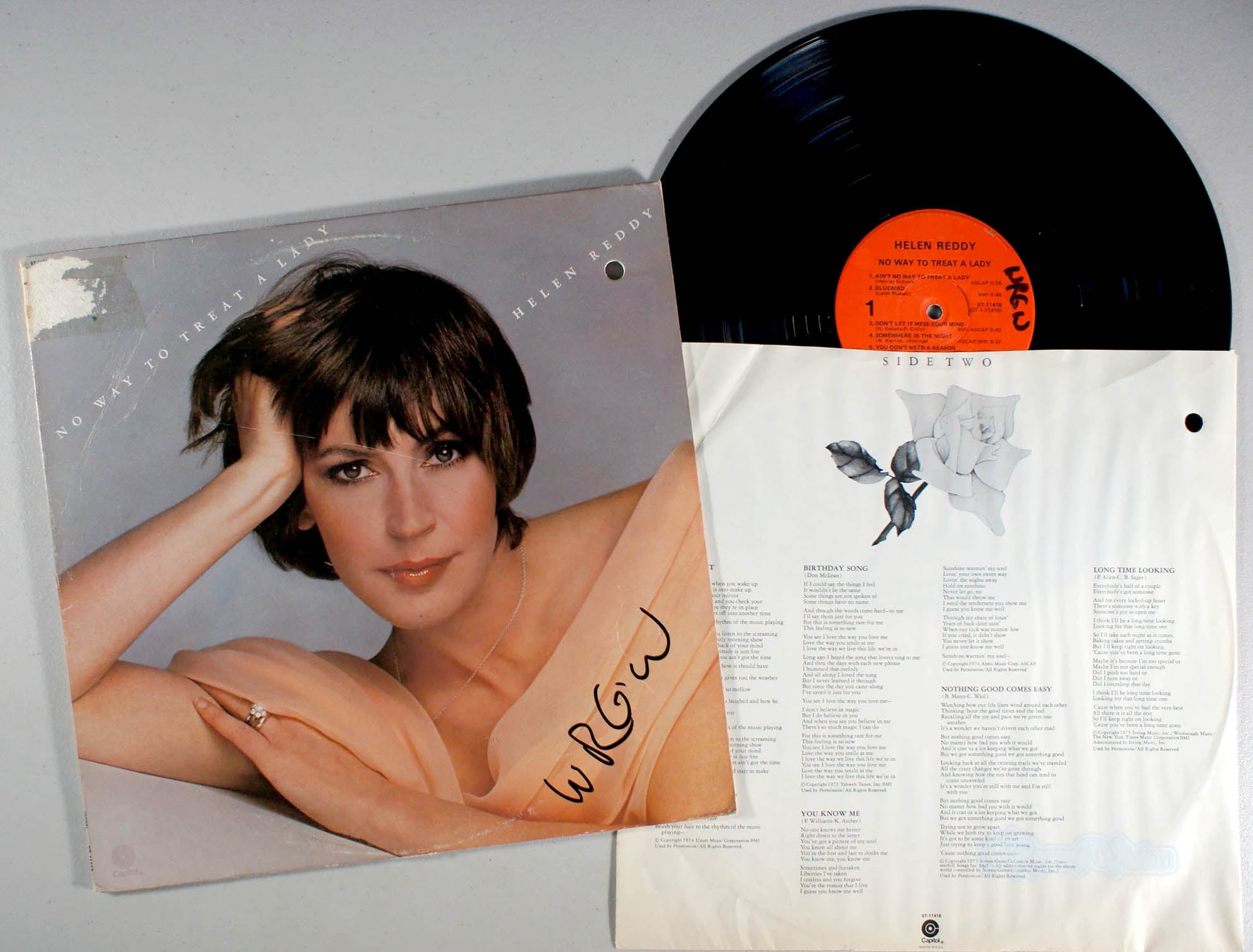 Helen Reddy - No Way to Treat a Lady (front cover) Vinyl