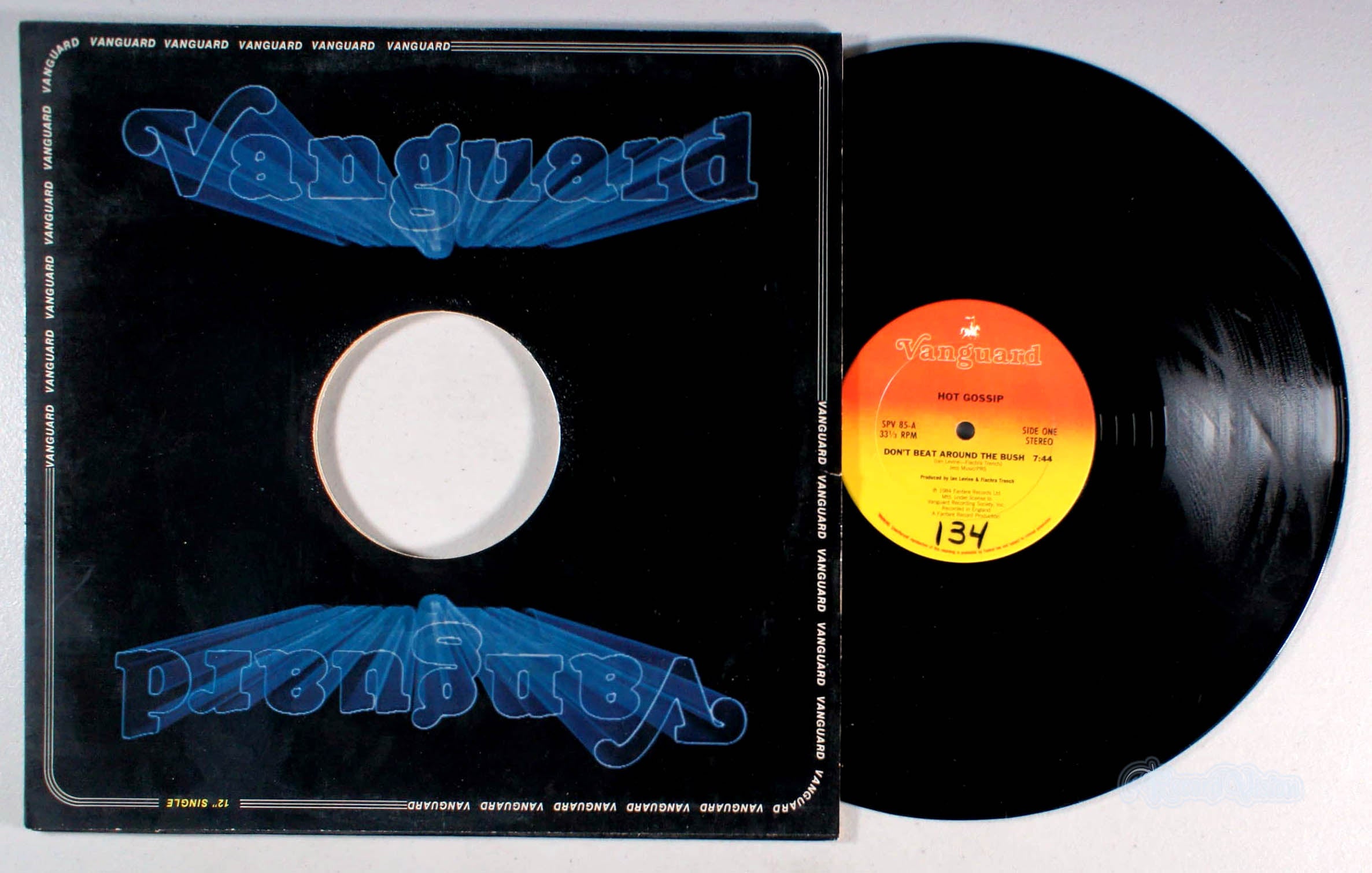 Hot Gossip - Don't Beat Around the Bush (front cover) Vinyl