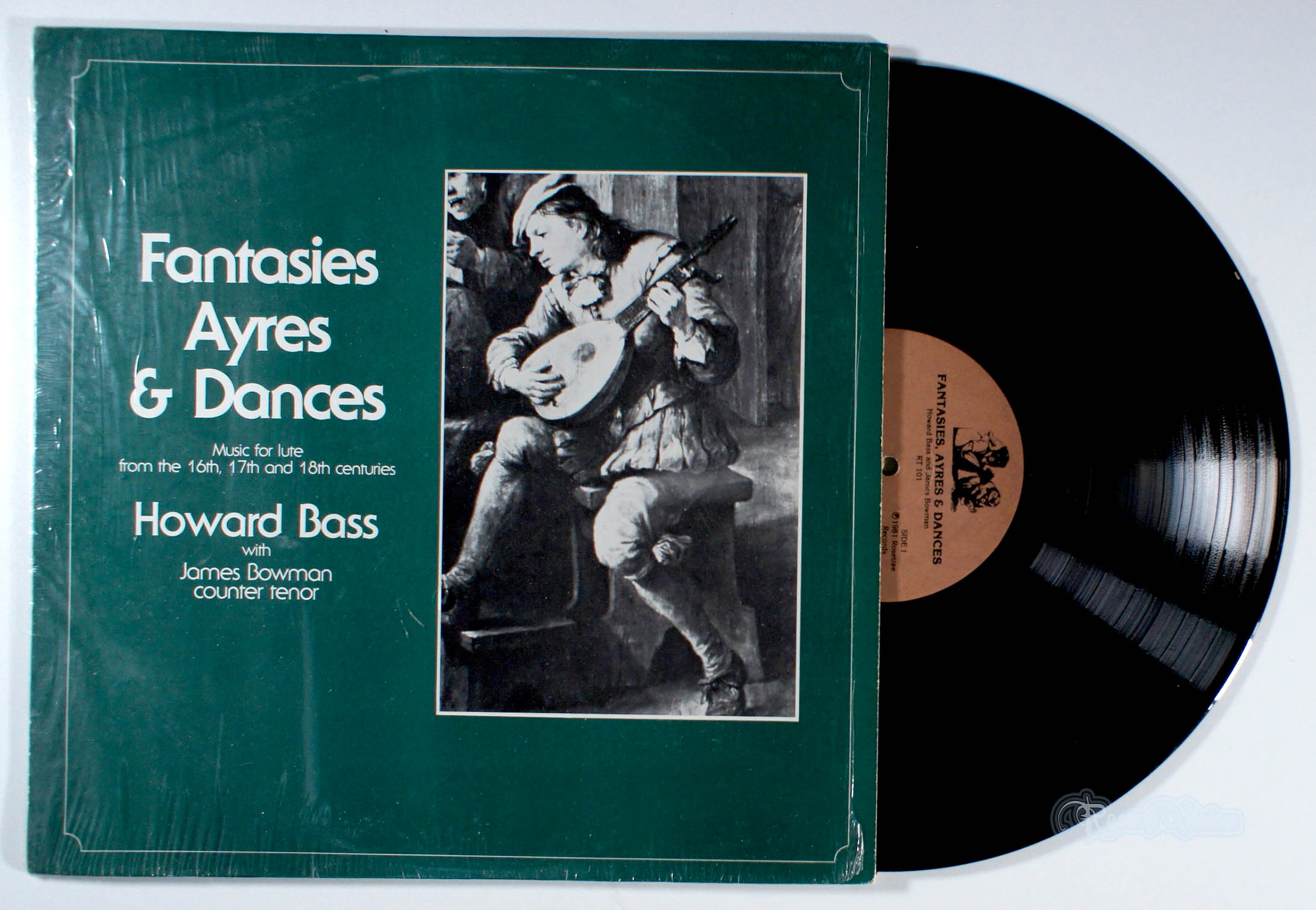 Howard Bass - Fantasies, Ayres and Dances (front cover) Vinyl