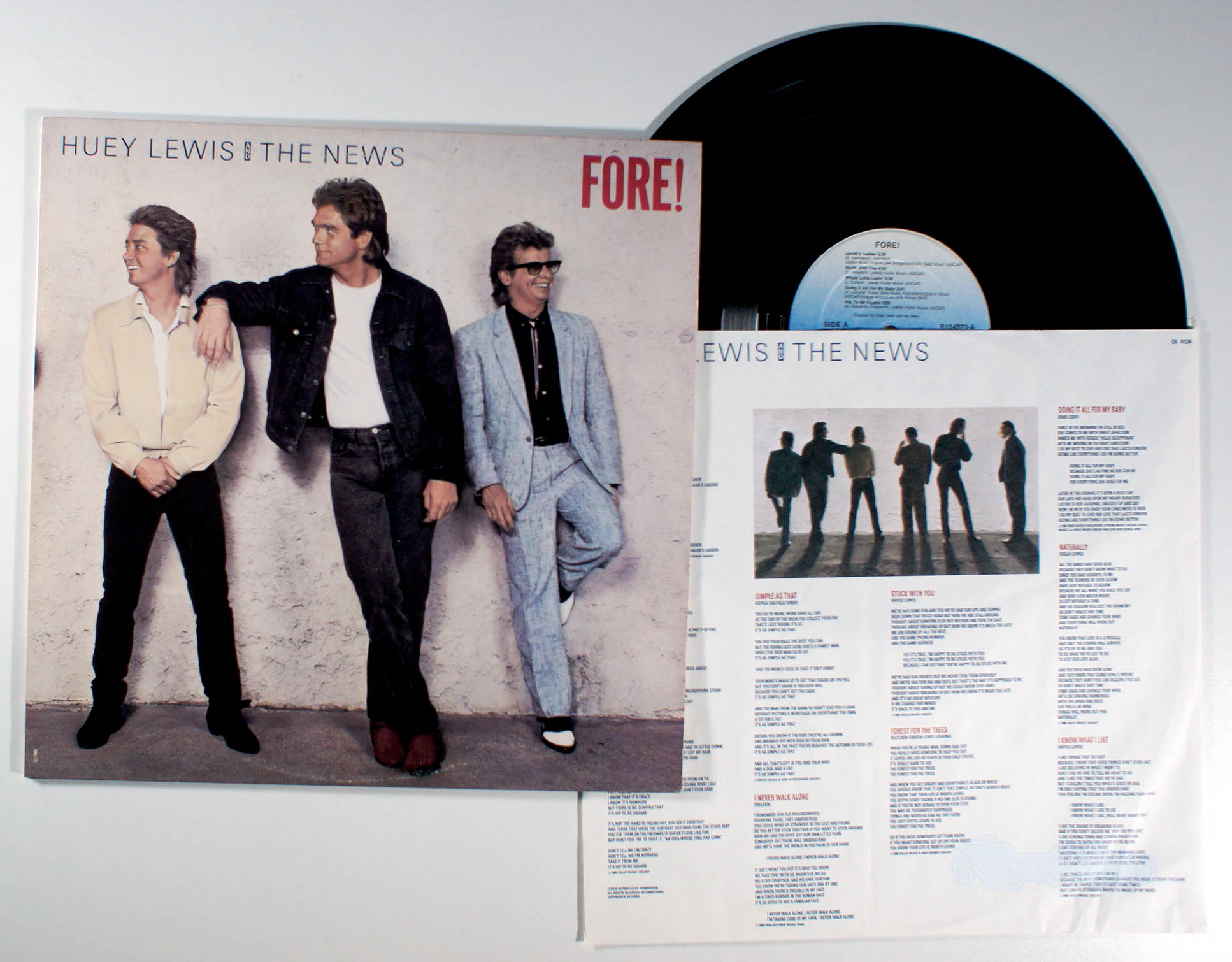 Huey Lewis - Fore (front cover) Vinyl